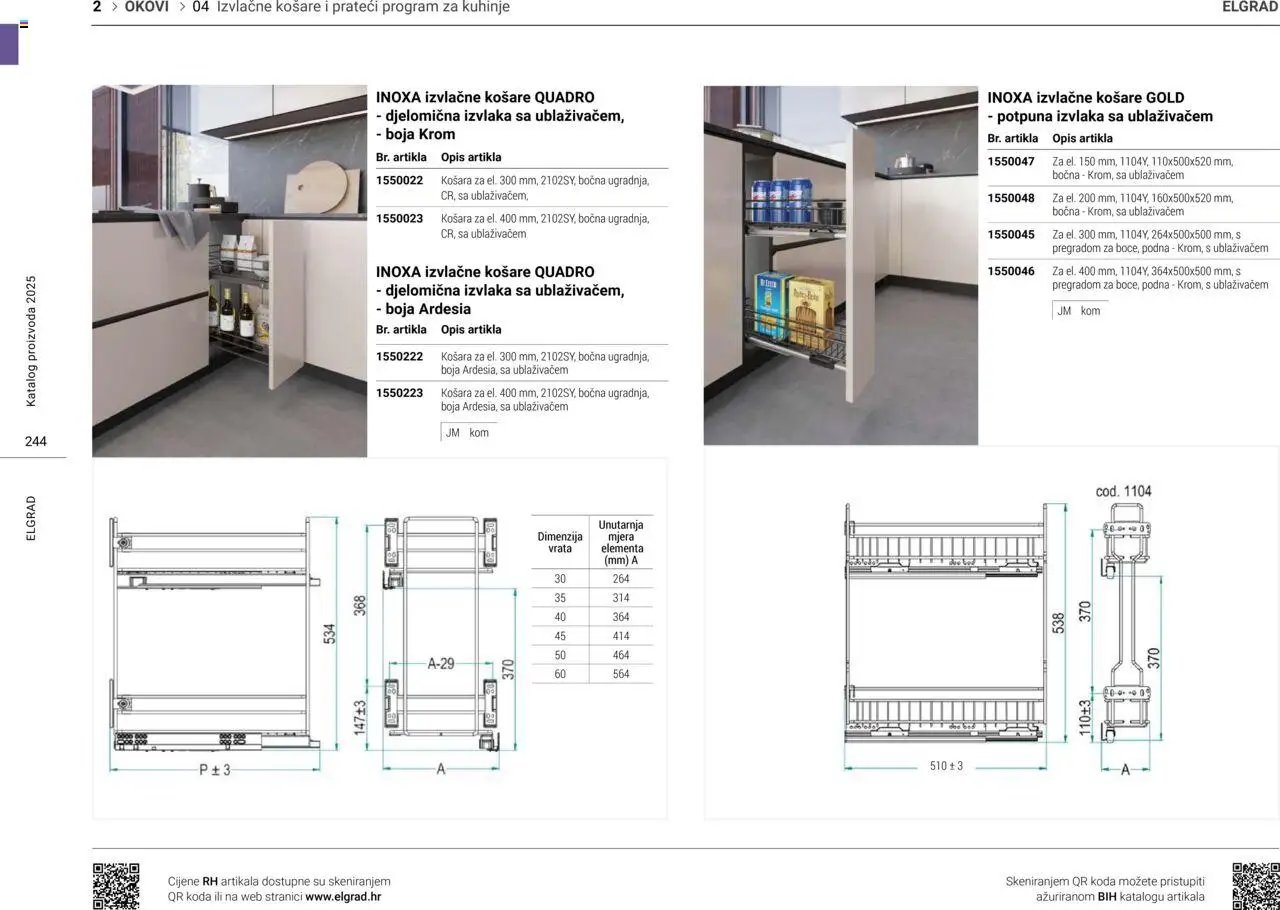 Elgrad katalog | vrijedi od 02.04.2025 | Stranica: 3 | Proizvodi: Košara, Vrata, Košare