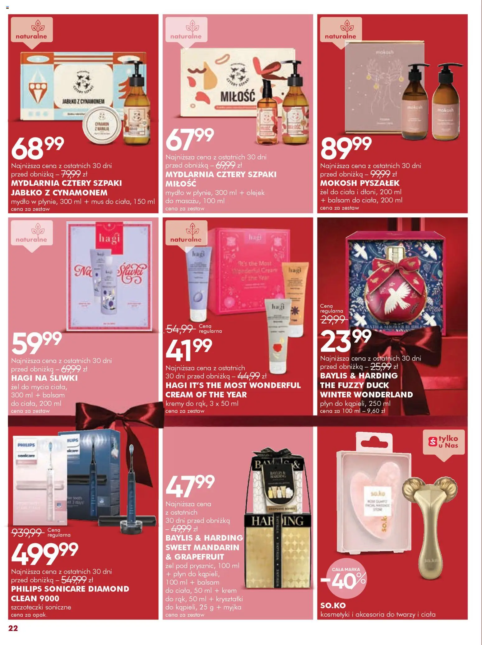 Super-pharm Gazetka - Jakie Piękne Święta od 01.12.2025 | Strona: 22 | Produkty: Kosmetyki, Śliwki, Mydło, Krem