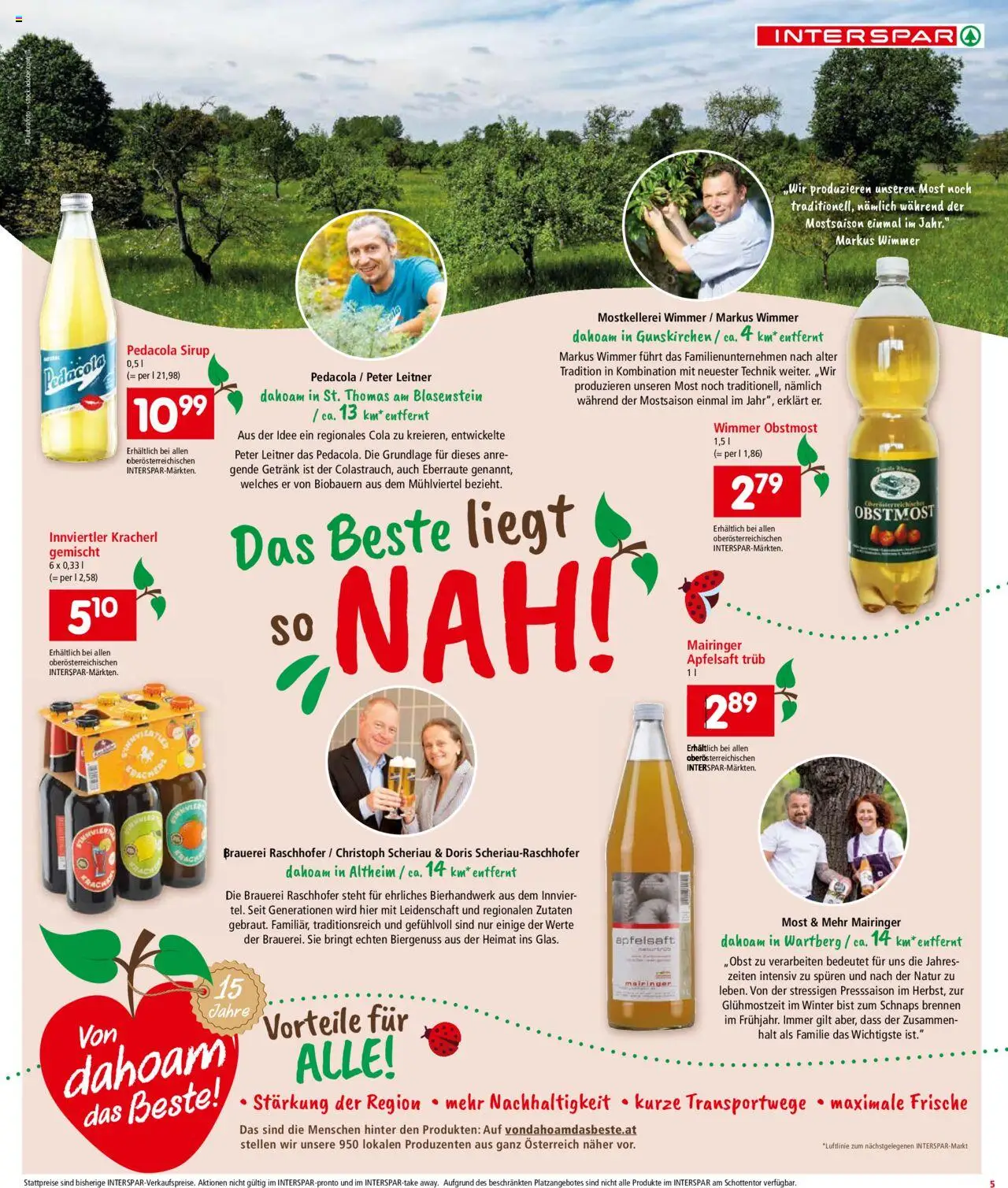Interspar Flugblatt - Oberösterreich gültig ab 07.08.2025 | Seite: 5 | Produkte: Obst, Planche de surf