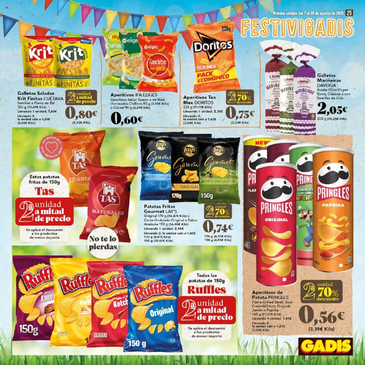 Gadis folleto │ válido desde el 07.08.2025 | Página: 25 | Productos: Queso, Jamón, Té, Galletas