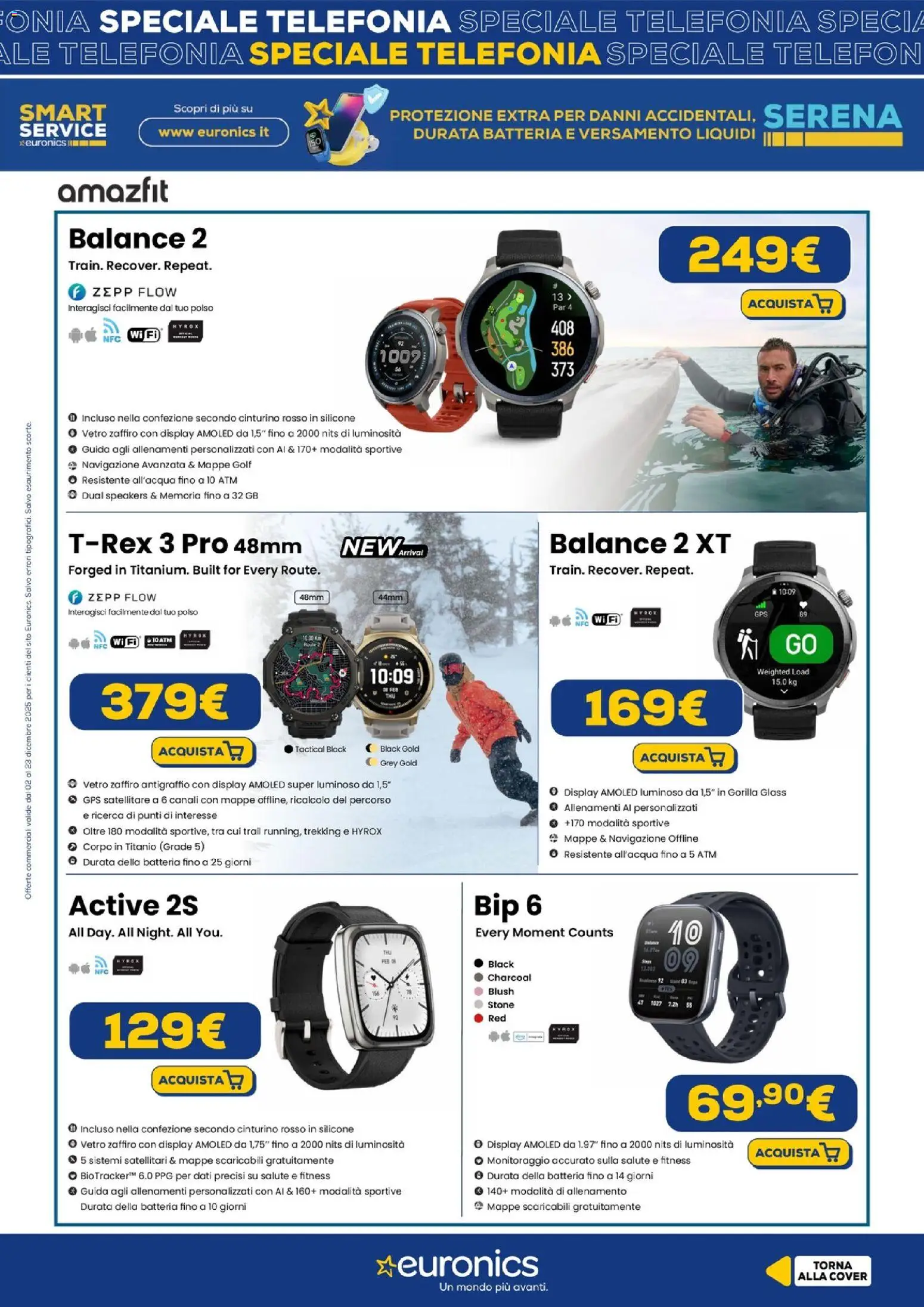 Volantino Euronics del 02.12.2025 | Pagina: 13 | Prodotti: Satellitare, Silicone, Batteria, Blush