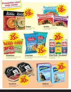 Matöppet erbjudanden - Förhandsvisning av reklamblad från butik Matöppet aktuell från 09.03.2026 | Sida: 3 | Produkter: Galler, Potatis, Kattmat, Hundmat