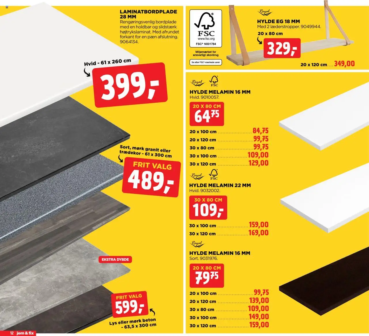 Jem & fix Tilbudsavis gyldig fra 24.08.2025 | Side: 12 | Produkter: Hylde