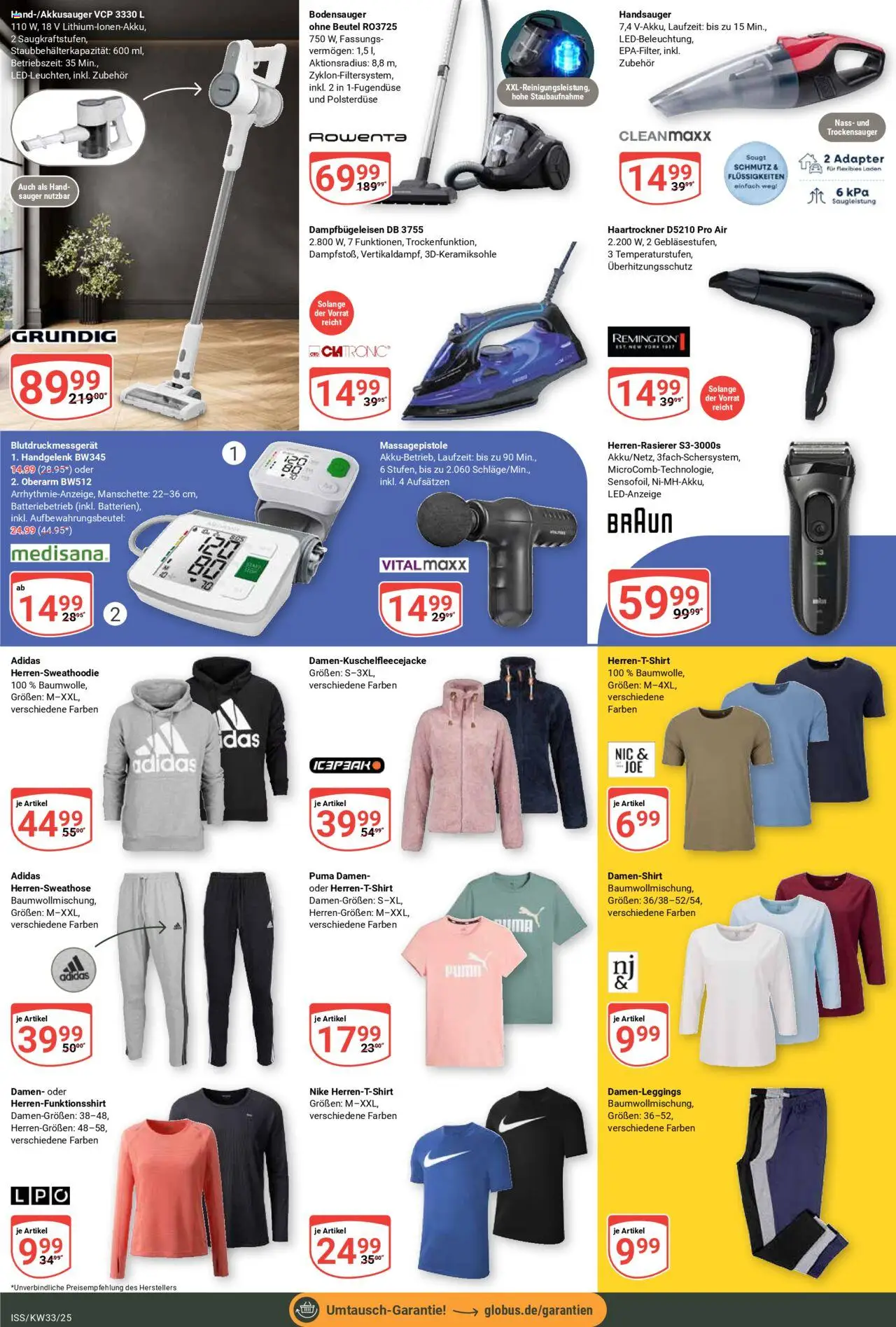 Globus Prospekt 	 - gültig ab dem 11.08.2025 | Seite: 23 | Produkte: Adapter, Haartrockner, Massagepistole