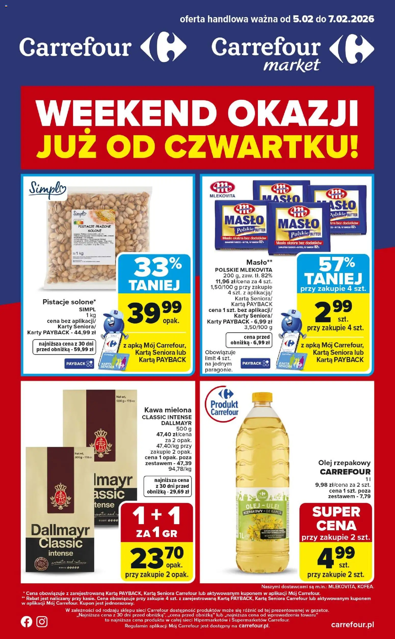 Carrefour Gazetka - Weekend okazji od 05.02.2026 | Strona: 1