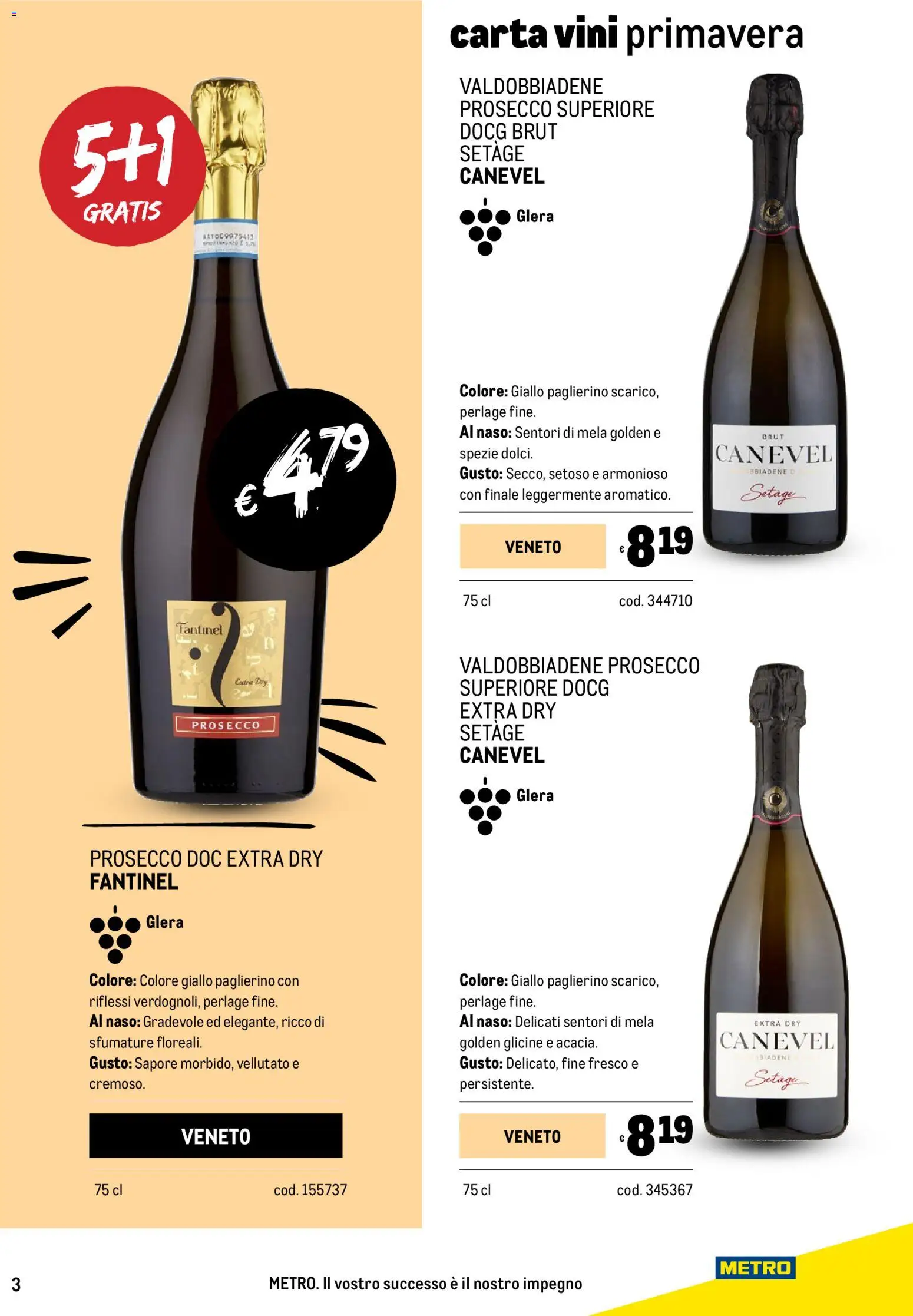 Volantino Metro del 05.03.2026 | Pagina: 3 | Prodotti: Prosecco, Spezie