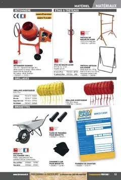  | Page: 13 | Produits: Étai, Poids, Brouette, Poignées