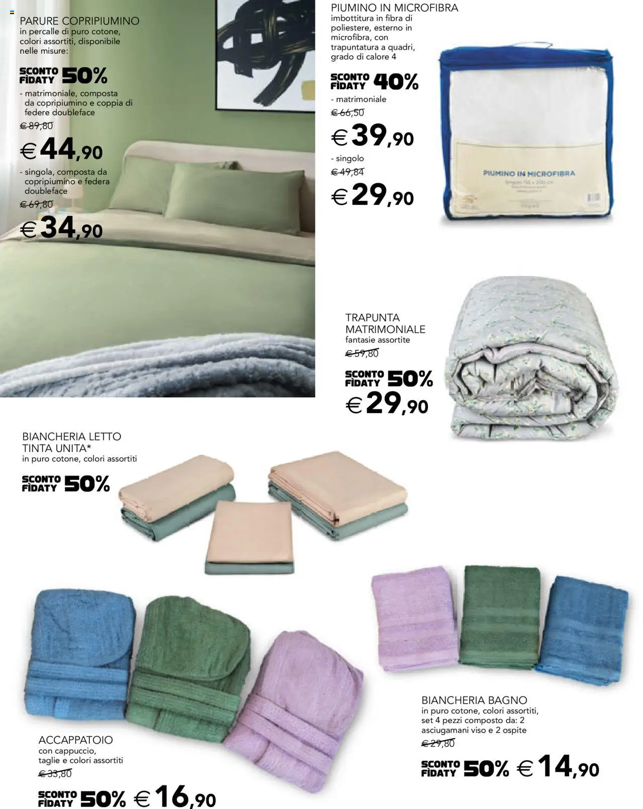 Volantino Esselunga S del 09.10.2025 | Pagina: 15 | Prodotti: Accappatoio, Trapunta, Letto, Federa