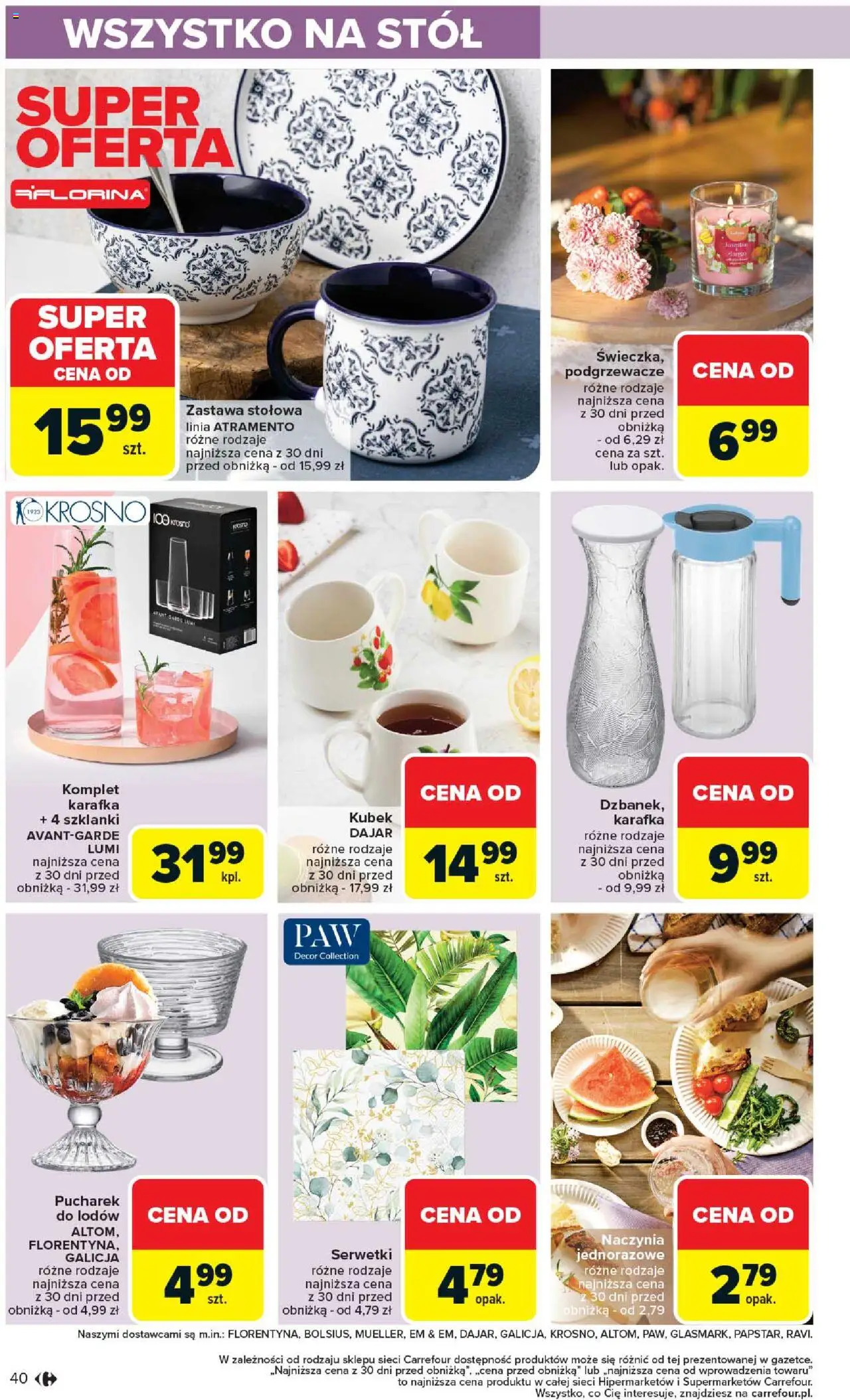 Carrefour Gazetka od 02.06.2025 | Strona: 42 | Produkty: Stół, Szklanki
