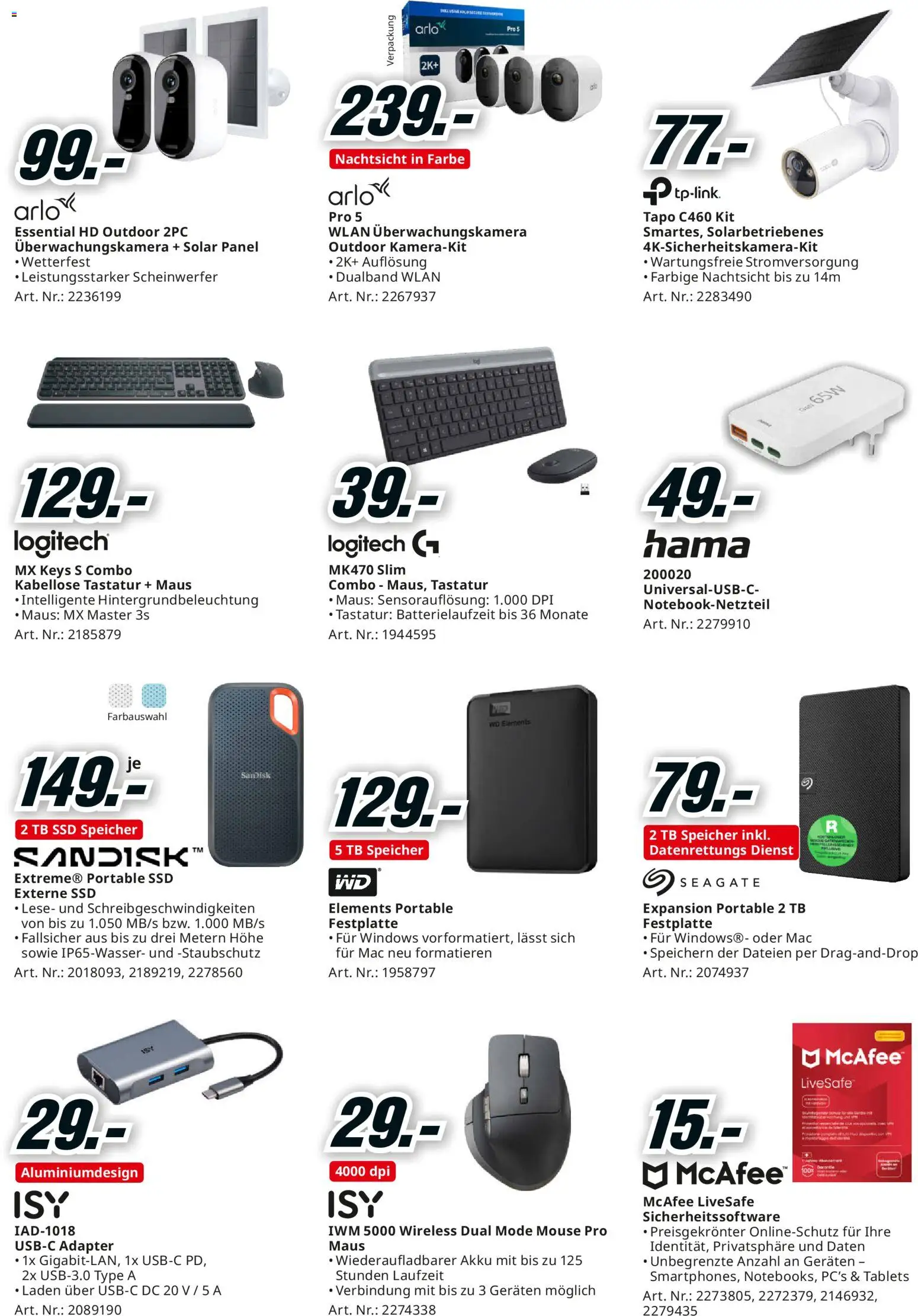 Media Markt Aktionen – gültig ab 07.12.2025 | Seite: 16 | Produkte: Tastatur, Maus, Adapter