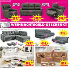 SB Möbel Boss Prospekt 	 ab 15.11.2025 gültig | Seite: 4 | Produkte: Ecksofa, Kissen, Sessel, Liege