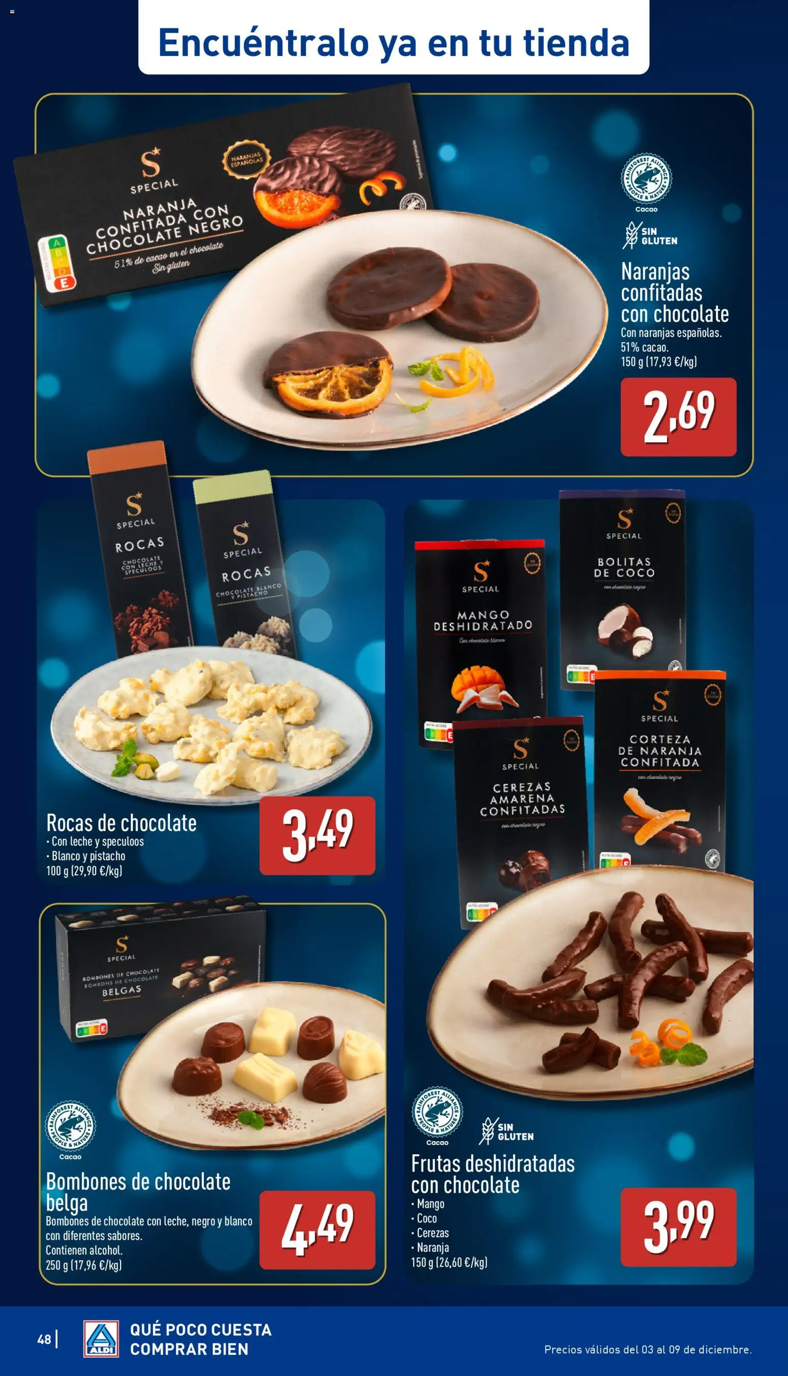 Aldi folleto Canarias │ válido desde el 04.12.2025 | Página: 48 | Productos: Leche, Naranjas, Τυρόπιτα, Φρυγανιές σικάλεως