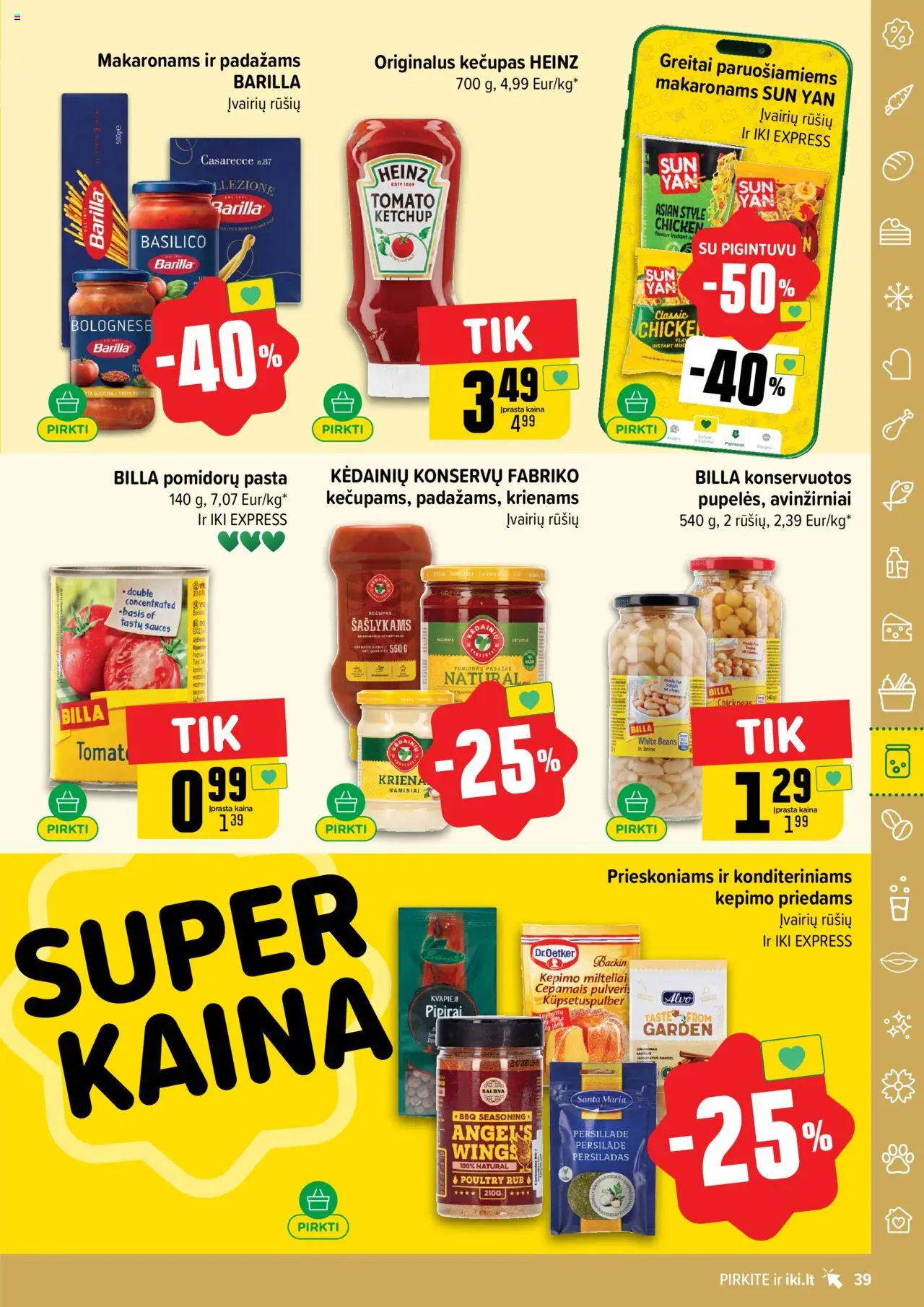 IKI leidinys│galioja nuo 18.08.2025 | Puslapis: 39 | Prekių: Kečupas