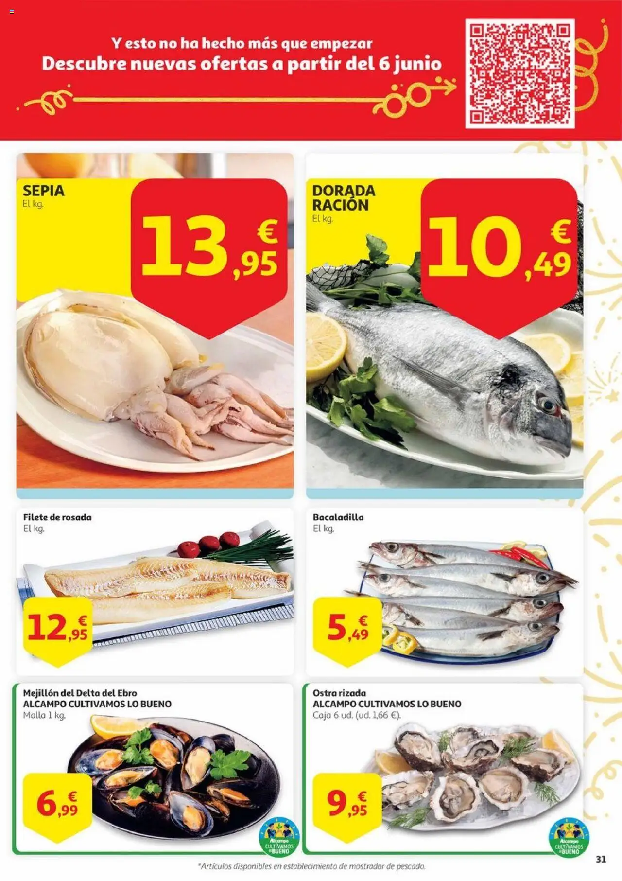 Alcampo - Aniversario │ válido desde el 03.06.2025 | Página: 31 | Productos: Filete, Caja