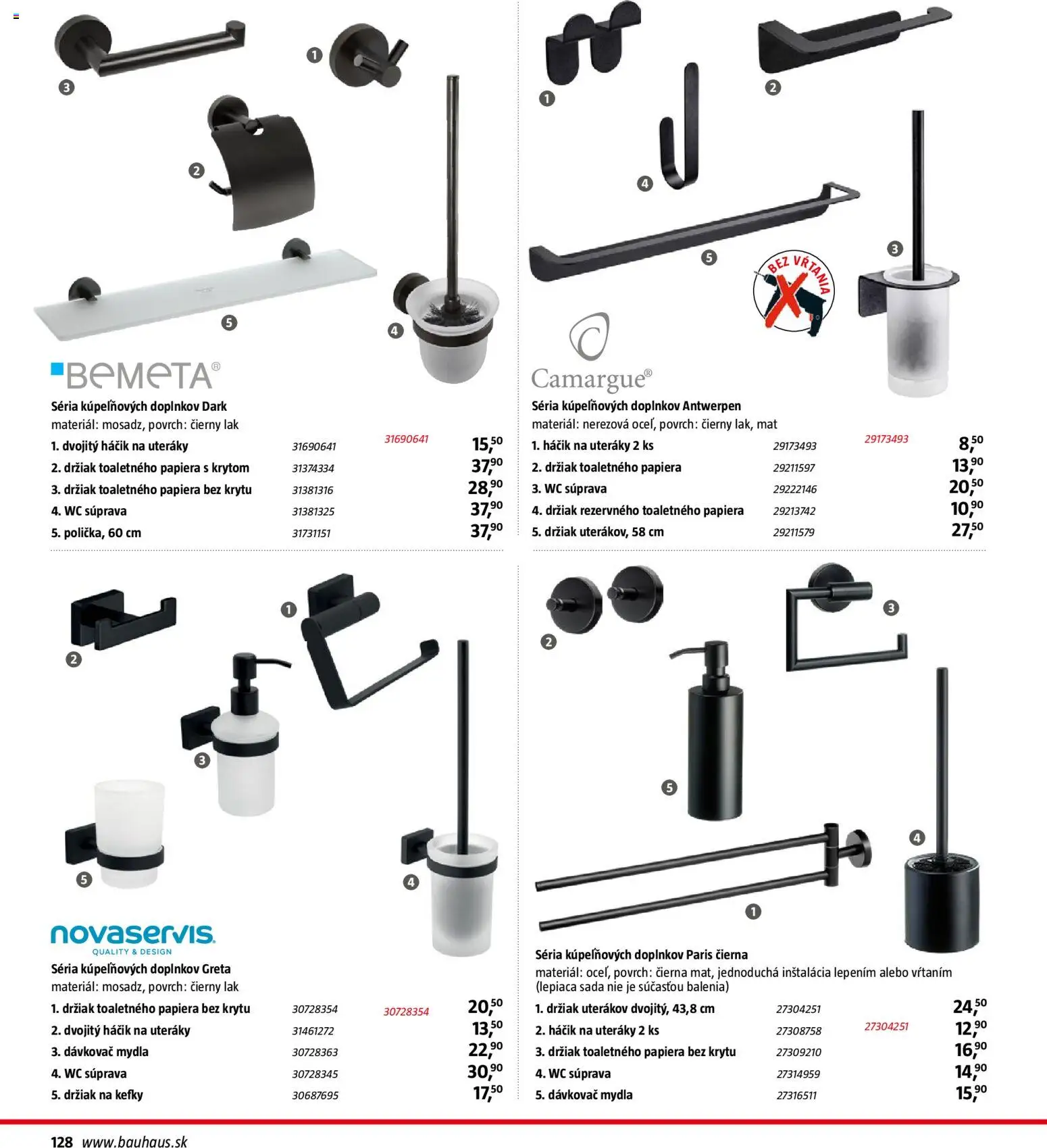 Nové Bauhaus akcie – leták je platný od 15.12.2025 | Strana: 128 | Produkty: Wc