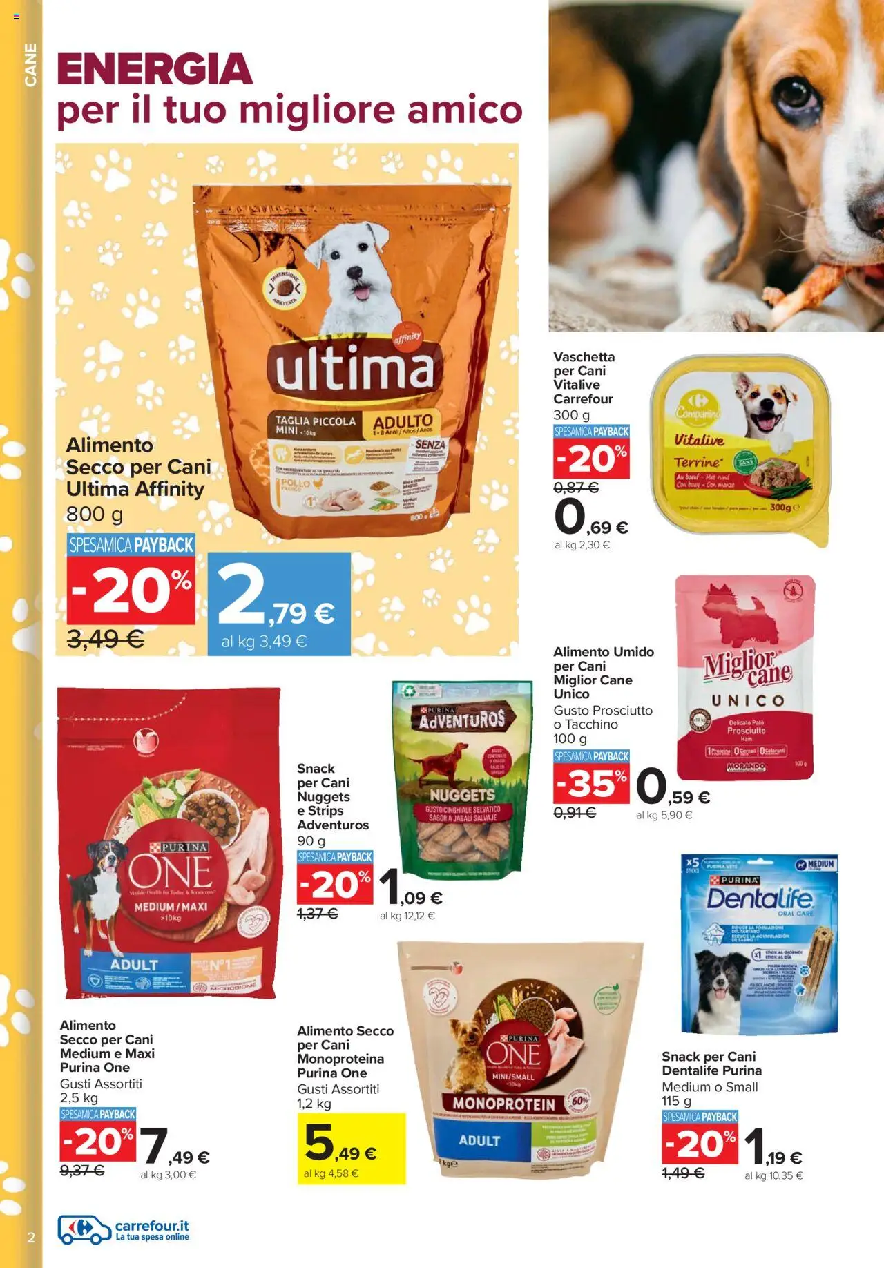 Volantino Carrefour del 08.10.2025 | Pagina: 2 | Prodotti: Paté, Pollo, Nuggets, Prosciutto