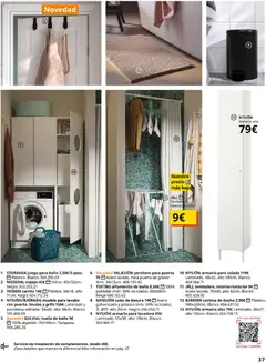 Vista previa IKEA - Precios bajos válido desde el 13.04.2026 | Página: 37 | Productos: Perchero, Cortina, Lavadora, Armario