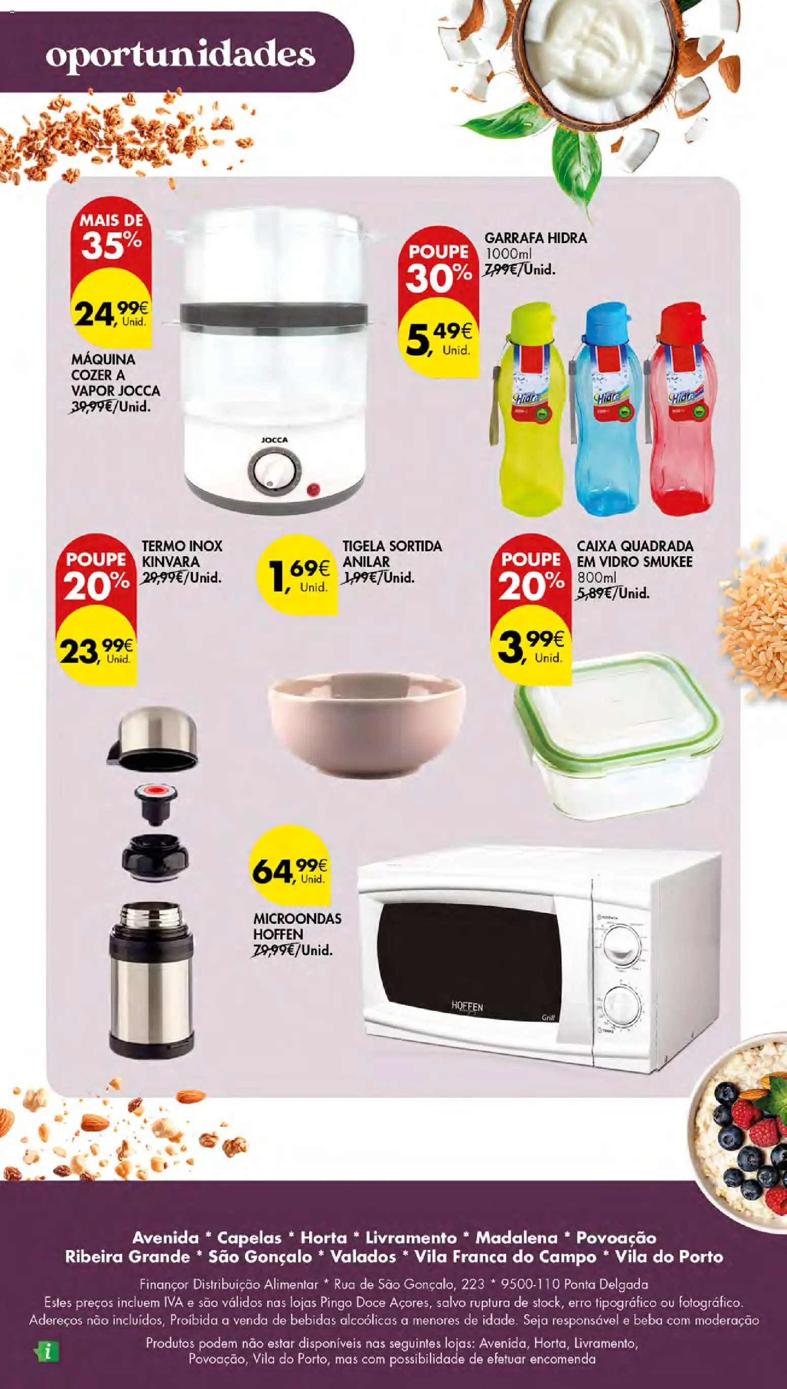 Pingo Doce - Escolhas Equilibradas │ válido de 30.10.2025 | Página: 16 | Produtos: Tigela, Microondas, Caixa
