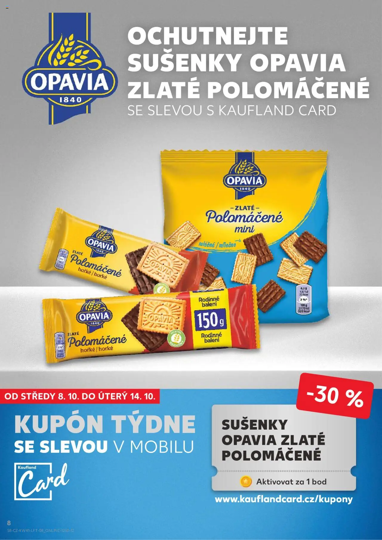 Kaufland leták - Praha 4 od 08.10.2025 | Strana: 8 | Produkty: Cookies, Sušenky