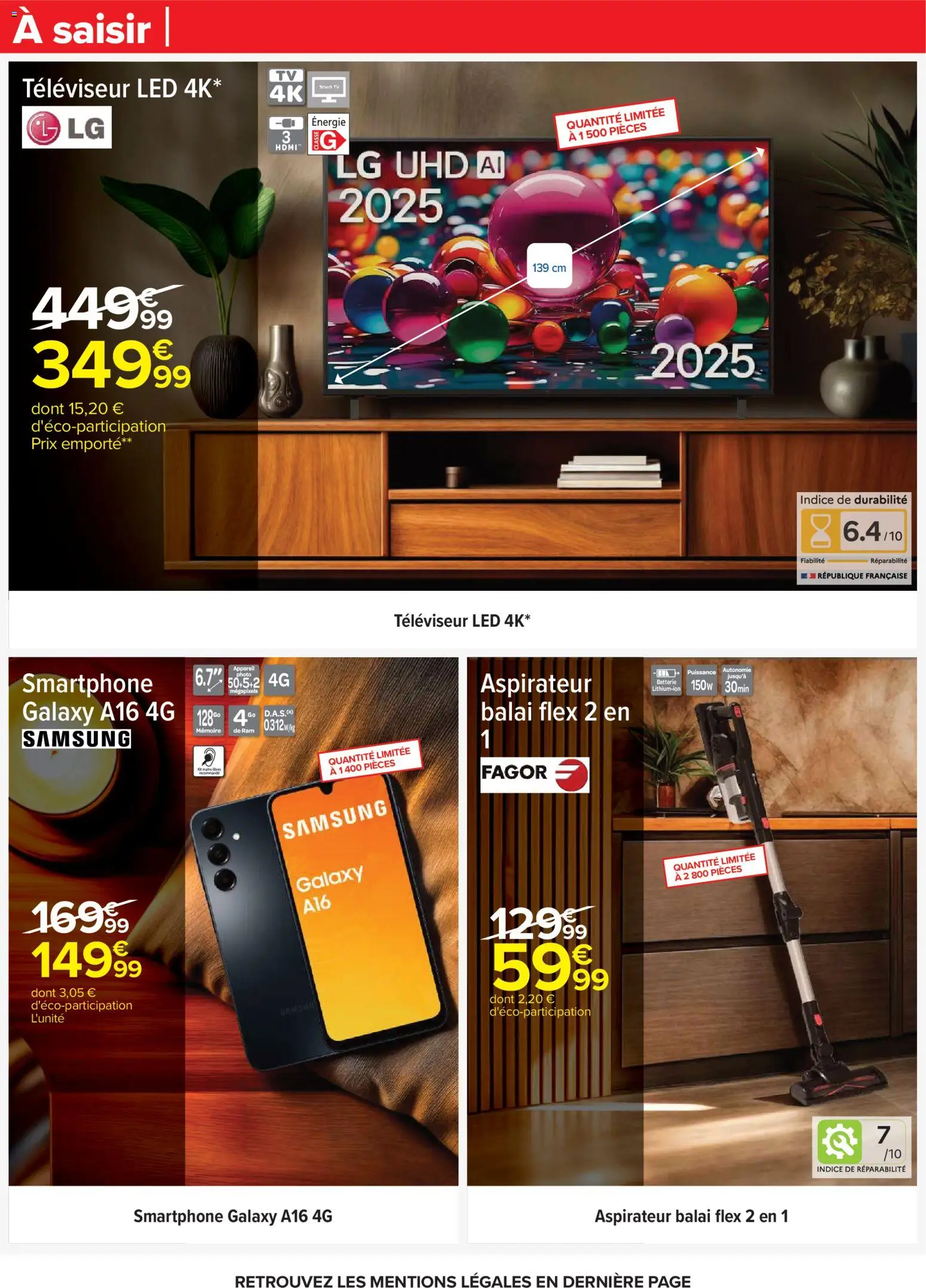 {H1} | Page: 86 | Produits: Smartphone, Televiseur, Balai, Batterie