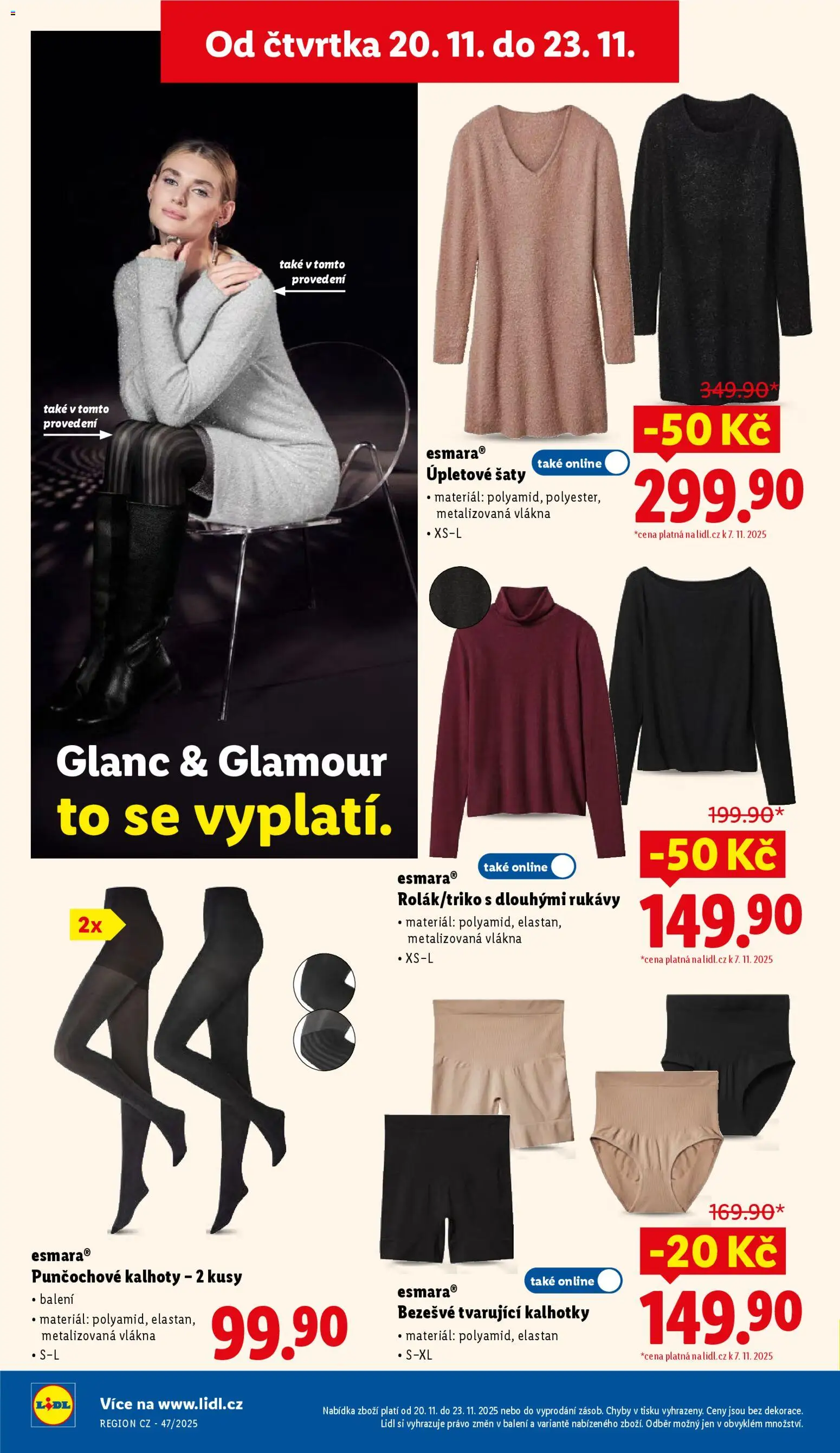 Lidl Black Friday od 20.11.2025 | Strana: 50 | Produkty: Šaty, Kalhoty, Kalhotky