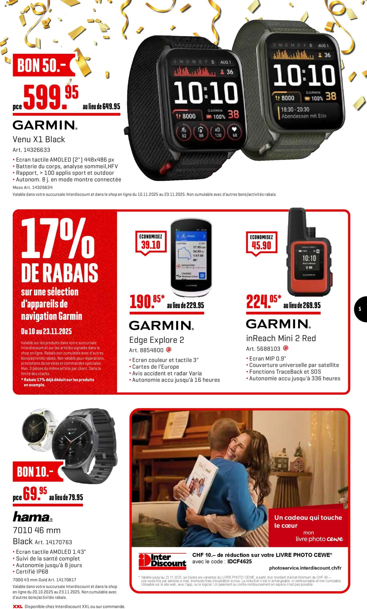 Interdiscount Aktionen FR – gültig ab 10.11.2025 | Seite: 5 | Produkte: Navigation, Batterie