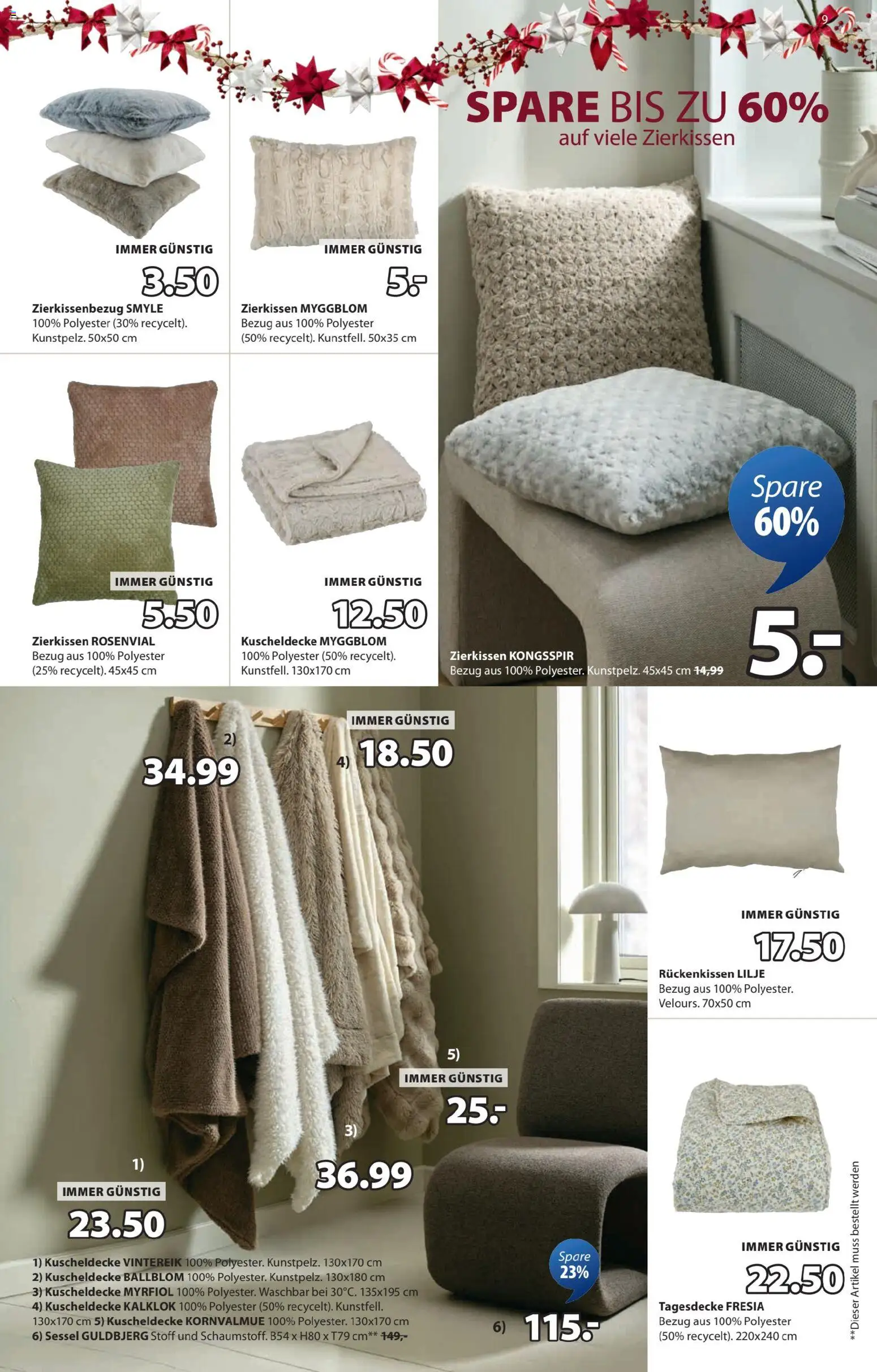 JYSK Angebote gültig ab 17.12.2025 | Seite: 9 | Produkte: Sessel