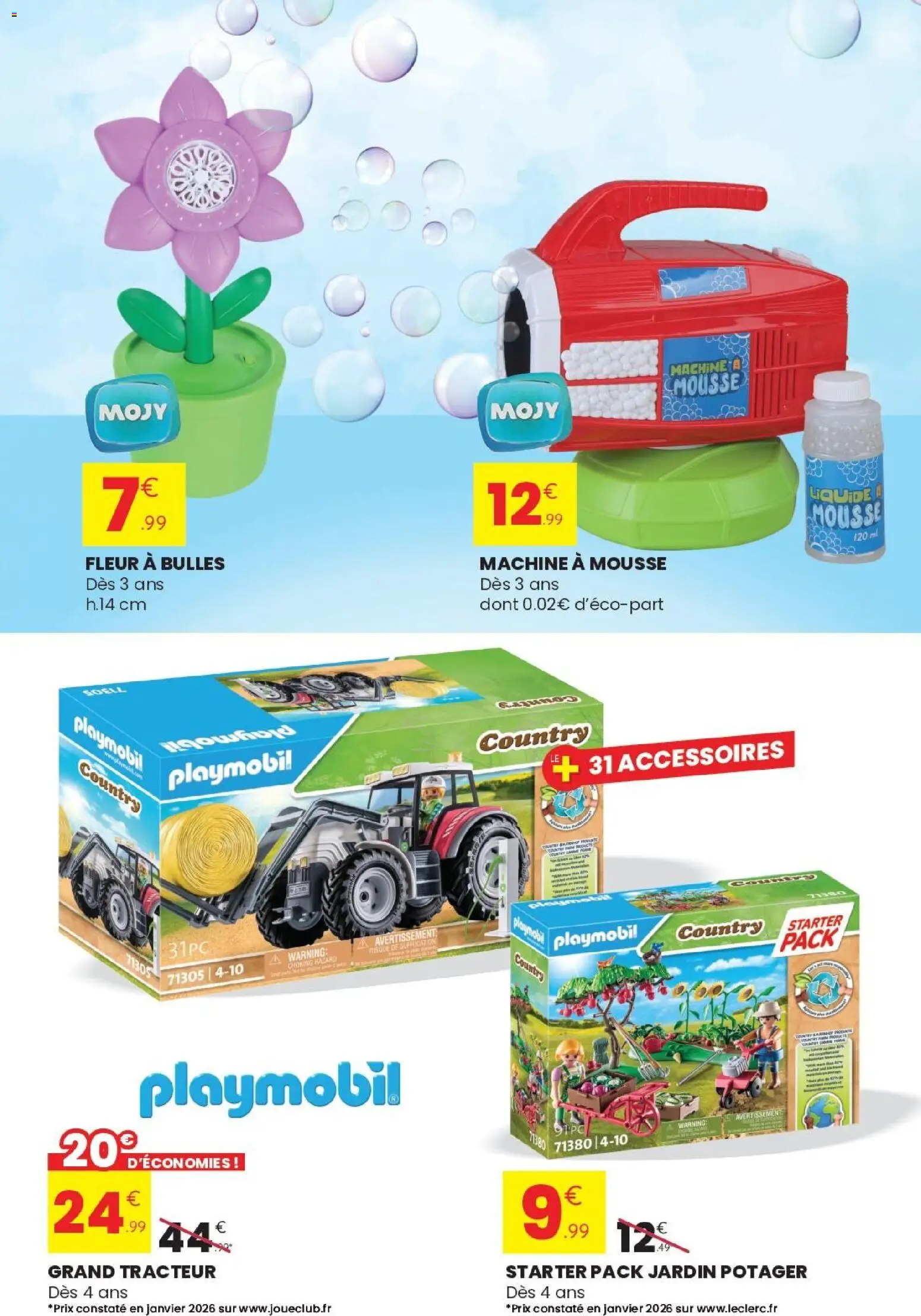 {H1} | Page: 15 | Produits: Playmobil, Mousse