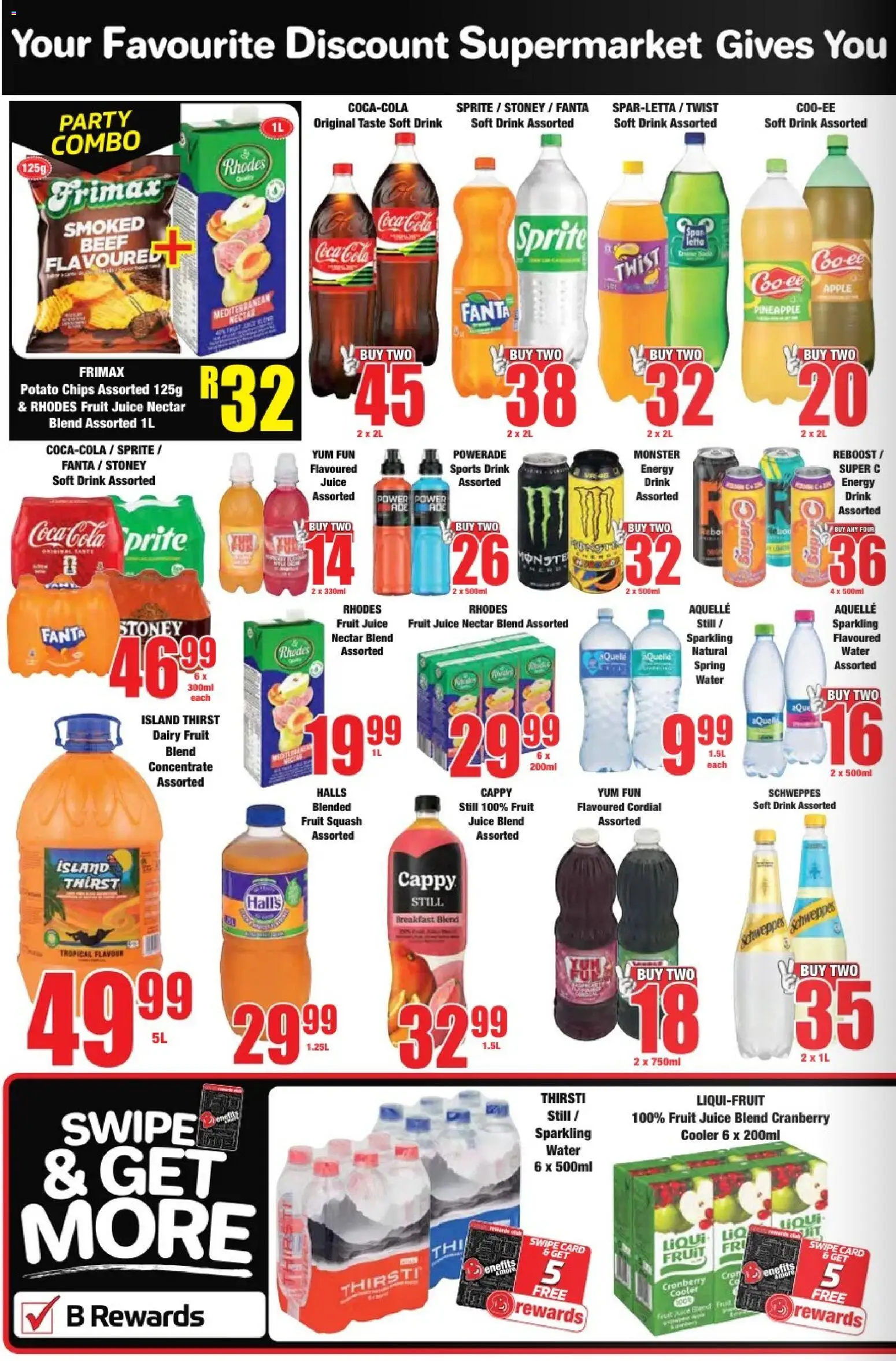 New Boxer catalogue – valid from 23.04.2026 | Page: 6 | Products: Juice, Stoney, Chips, Fruit