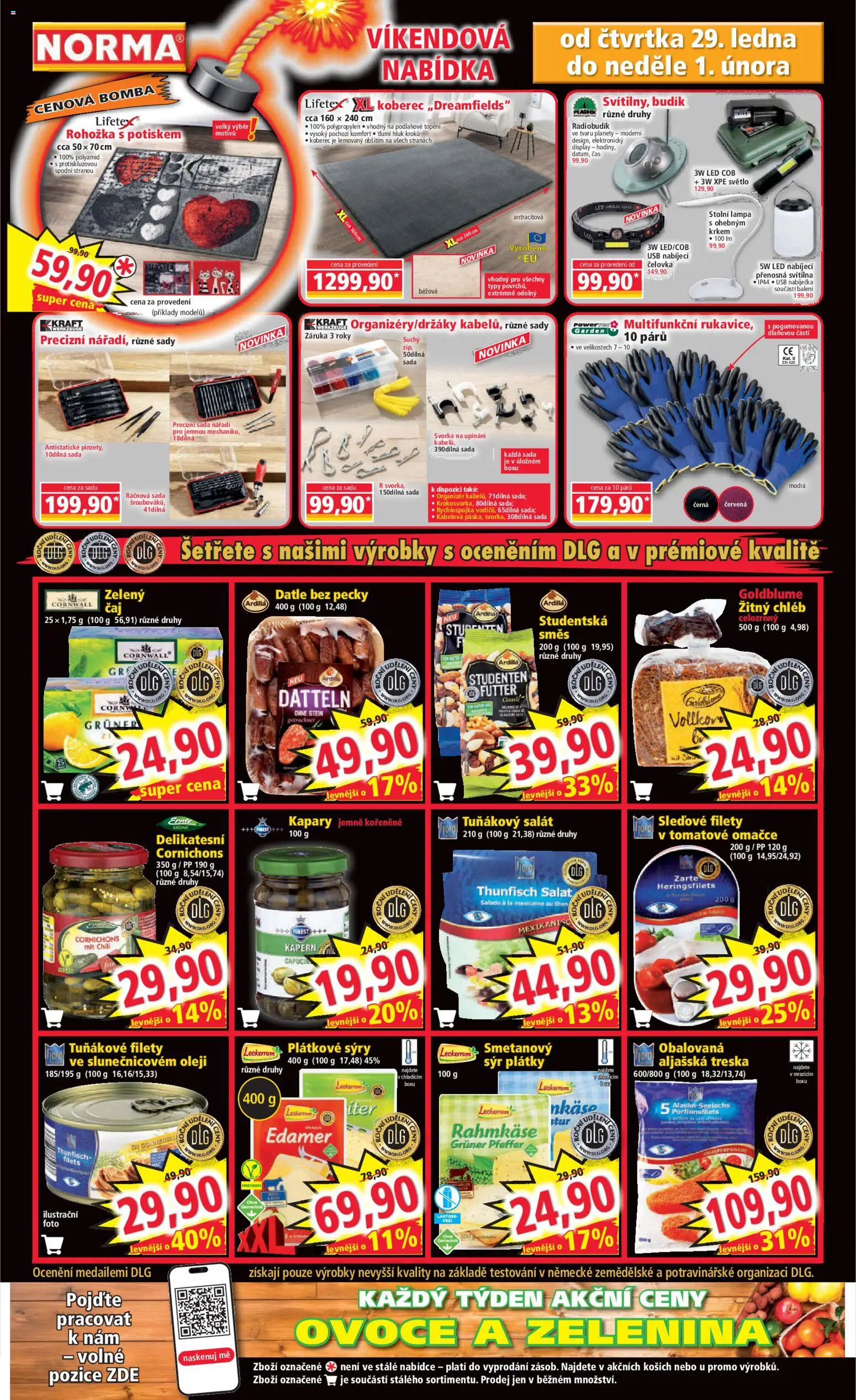 Norma leták od 26.01.2026 | Strana: 8 | Produkty: Salát, Koberec, Rohožka, Svítilna