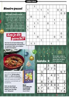 Dirk - Lekker Doen Feestdagen 2025 - Voorbeeld van een folder van Dirk, geldig van 20.11.2025 | Pagina: 77 | Producten: Puzzel, Broek, Boek, Olasz felvágott