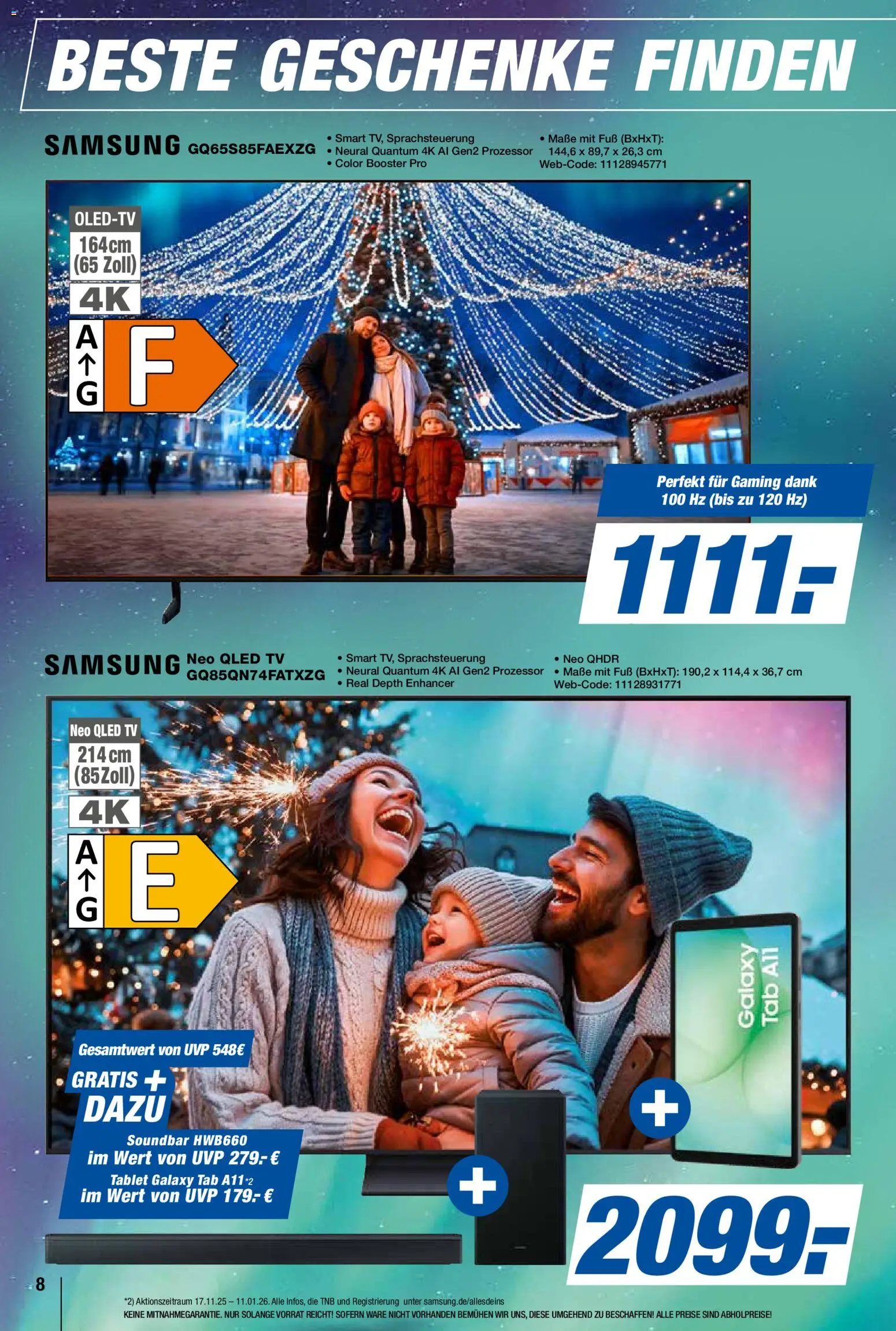 Expert  Aktuelle Beilage – gültig ab 05.12.2025 | Seite: 8 | Produkte: Samsung, Soundbar, Tablet, TV