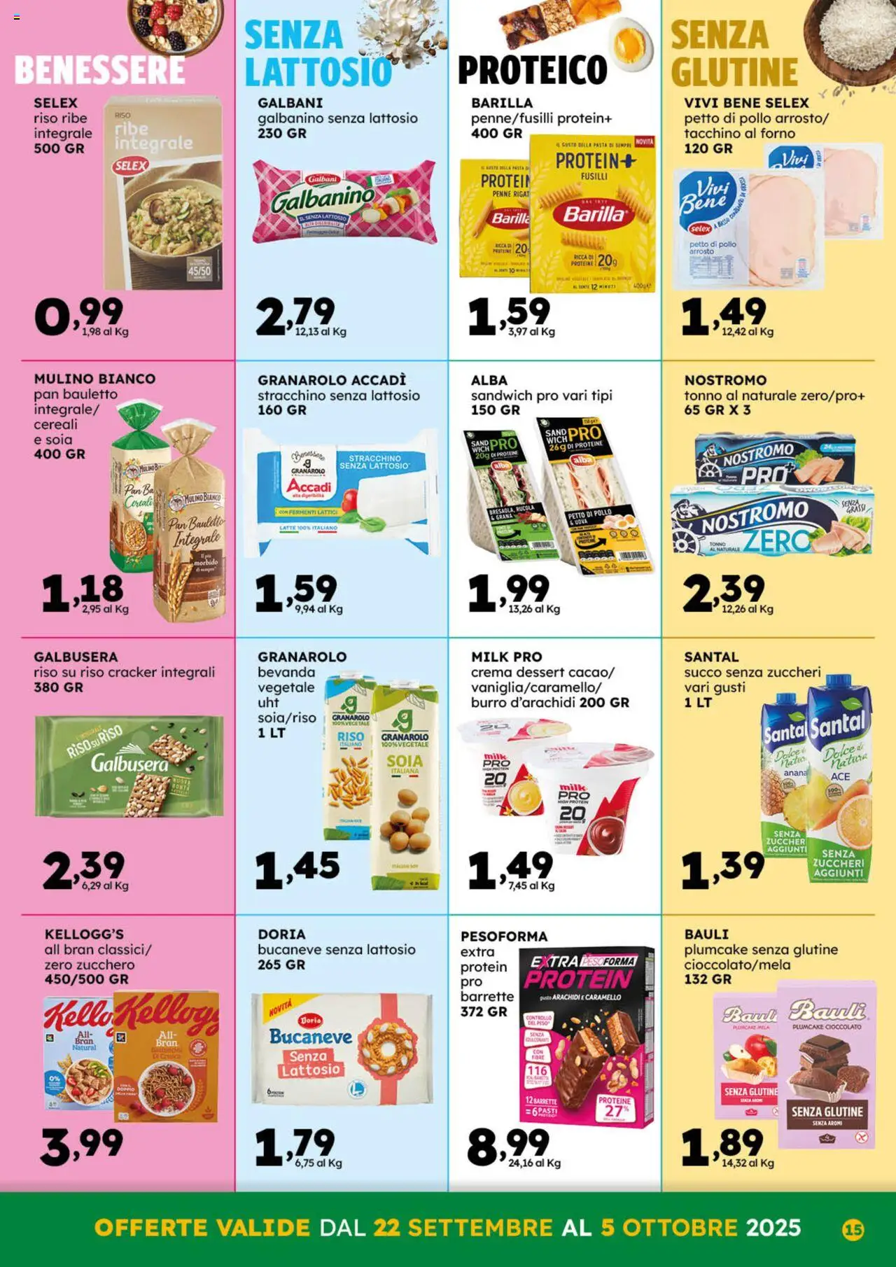 Volantino GECOP del 22.09.2025 | Pagina: 15 | Prodotti: Crema, Succo, Stracchino, Penne