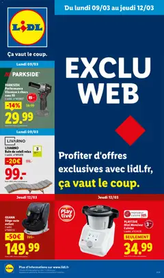 LIDL - Prévisualisation de LIDL catalogue les bonnes affaires Exclu Web valide à partir de 09.03.2026