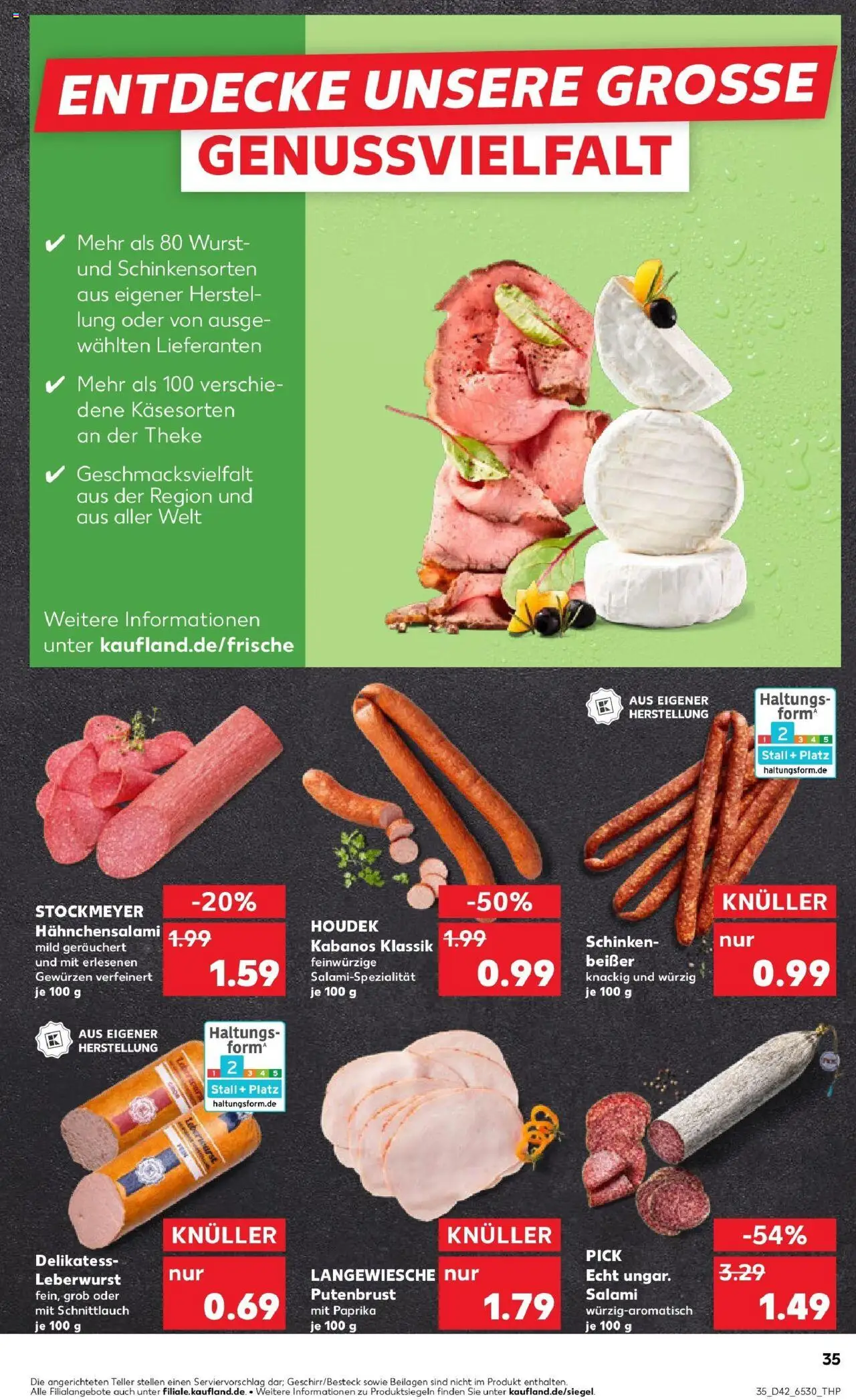 Kaufland prospekt Zossen	 – gültig ab 19.10.2025 | Seite: 35 | Produkte: Theke, Paprika, Salami, Schinken