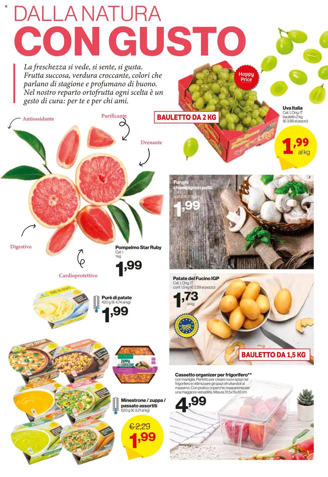 Volantino IN's del 24.09.2025 | Pagina: 8 | Prodotti: Tè, Pompelmo, Frutta, Uva