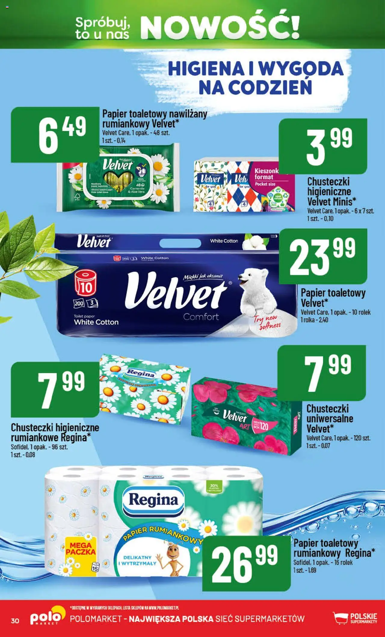 POLOmarket Gazetka - Nowości od 14.08.2025 | Strona: 30 | Produkty: Papier toaletowy, Chusteczki higieniczne