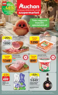 Auchan Szupermarket akciós újság - amely érvényes a következő dátumtól: 26.03.2026