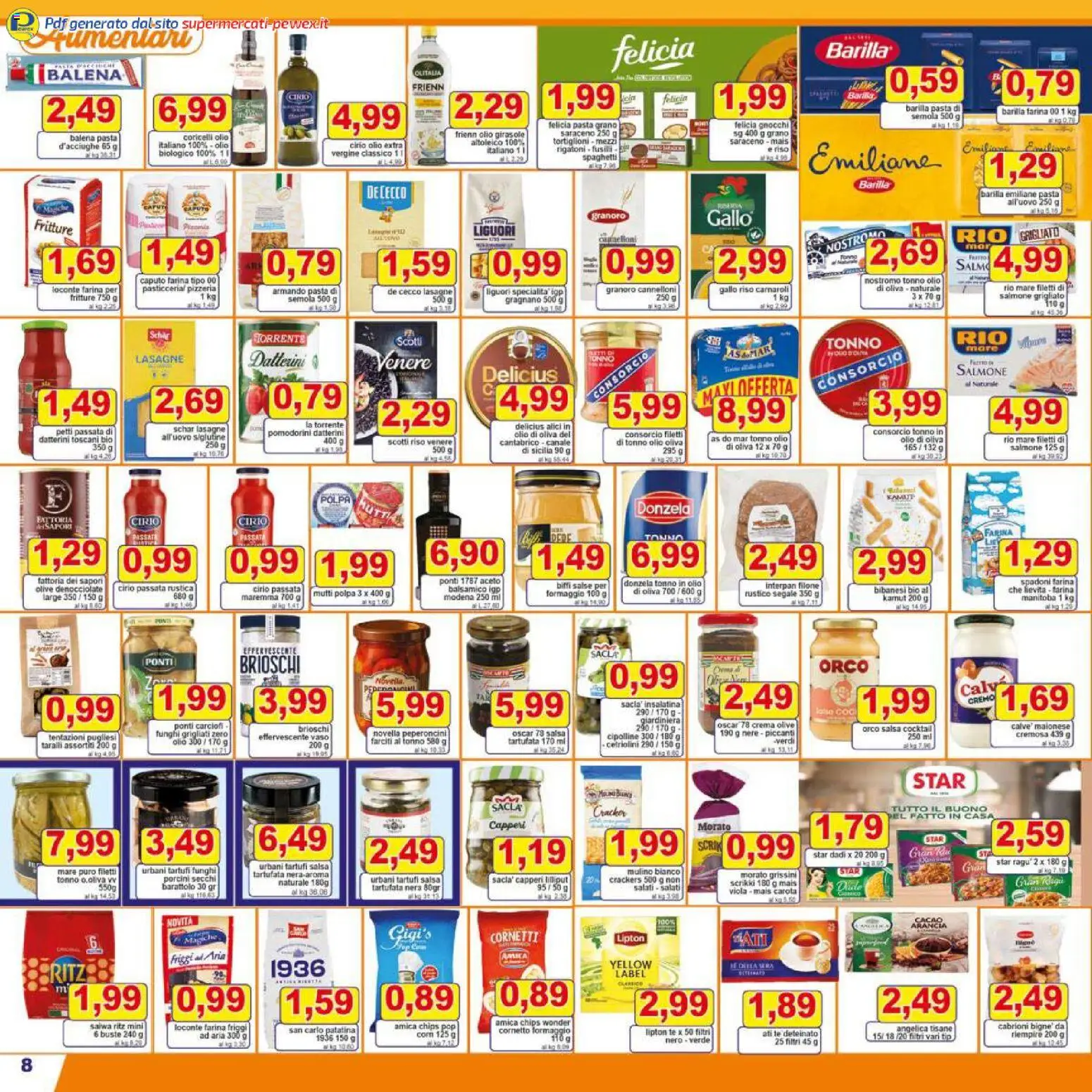Volantino Pewex del 16.12.2025 | Pagina: 8 | Prodotti: Tè, Maionese, Crackers, Cetriolini