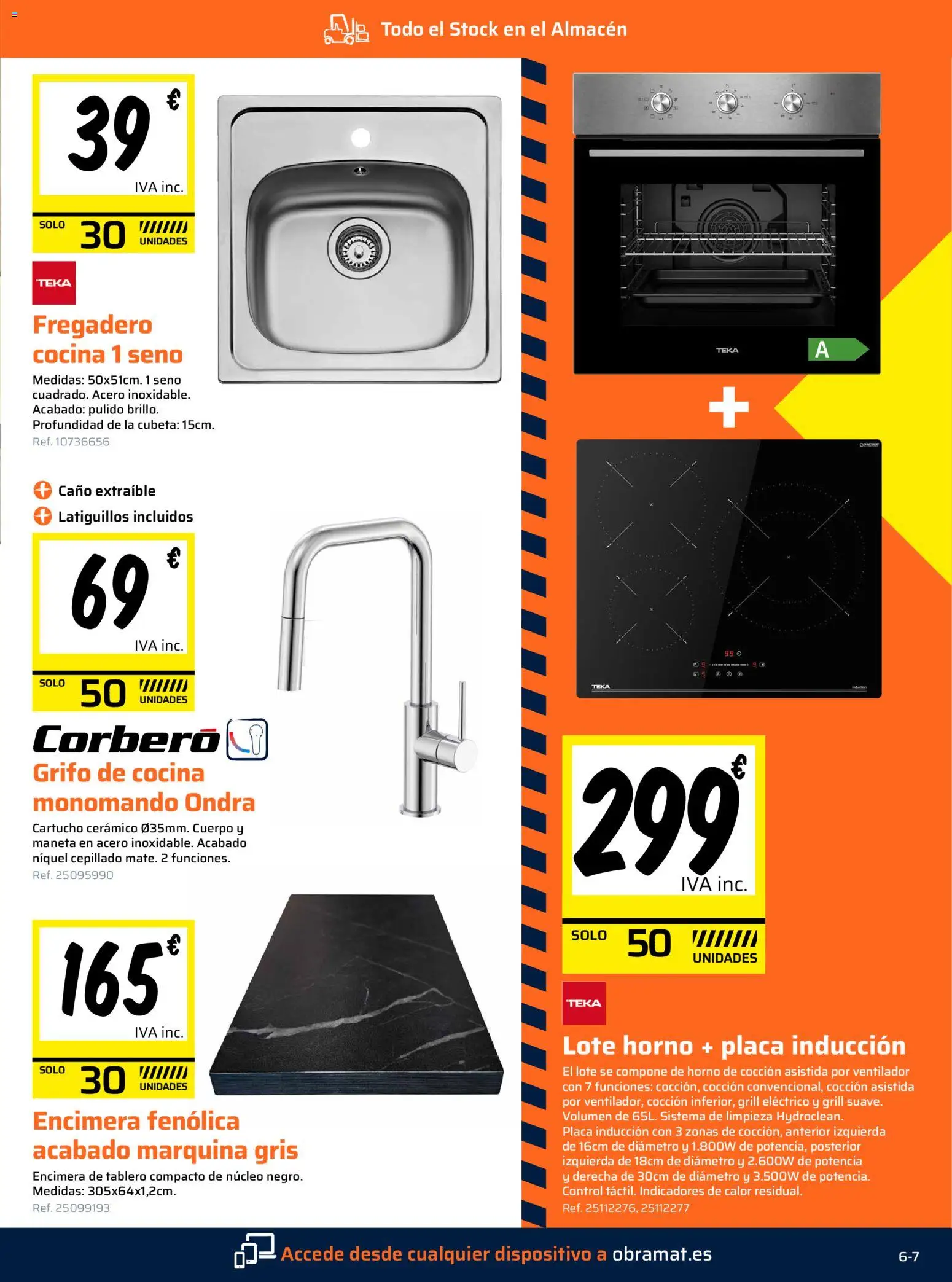 Obramat folleto │ válido desde el 02.12.2025 | Página: 7 | Productos: Fregadero, Horno, Cocina, Ventilador
