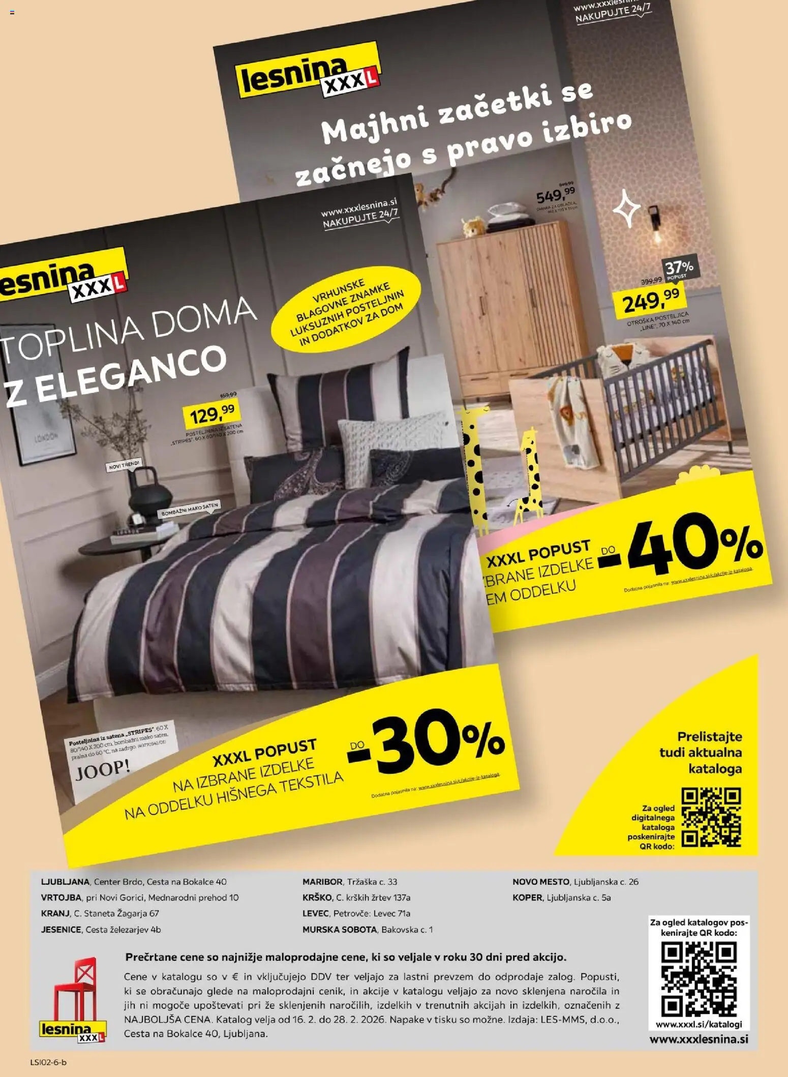 Novi XXXL Lesnina katalog ponudbe – veljaven od 17.02.2026 | Stran: 24 | Izdelki: Posteljnina
