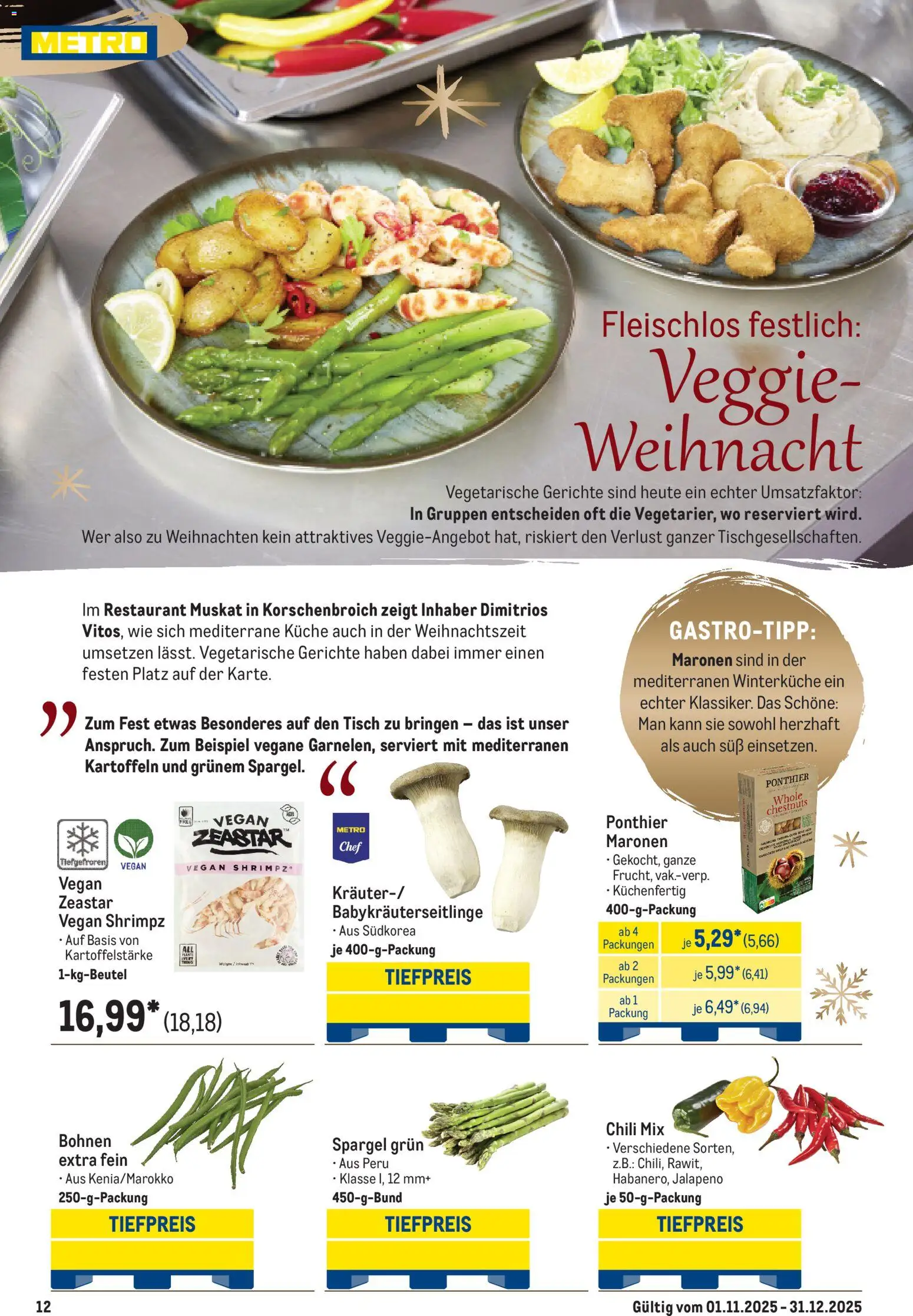 Metro Saisonkatalog Festliche Momente – gültig ab 01.11.2025 | Seite: 12 | Produkte: Tisch, Küche, Spargel, Kartoffeln