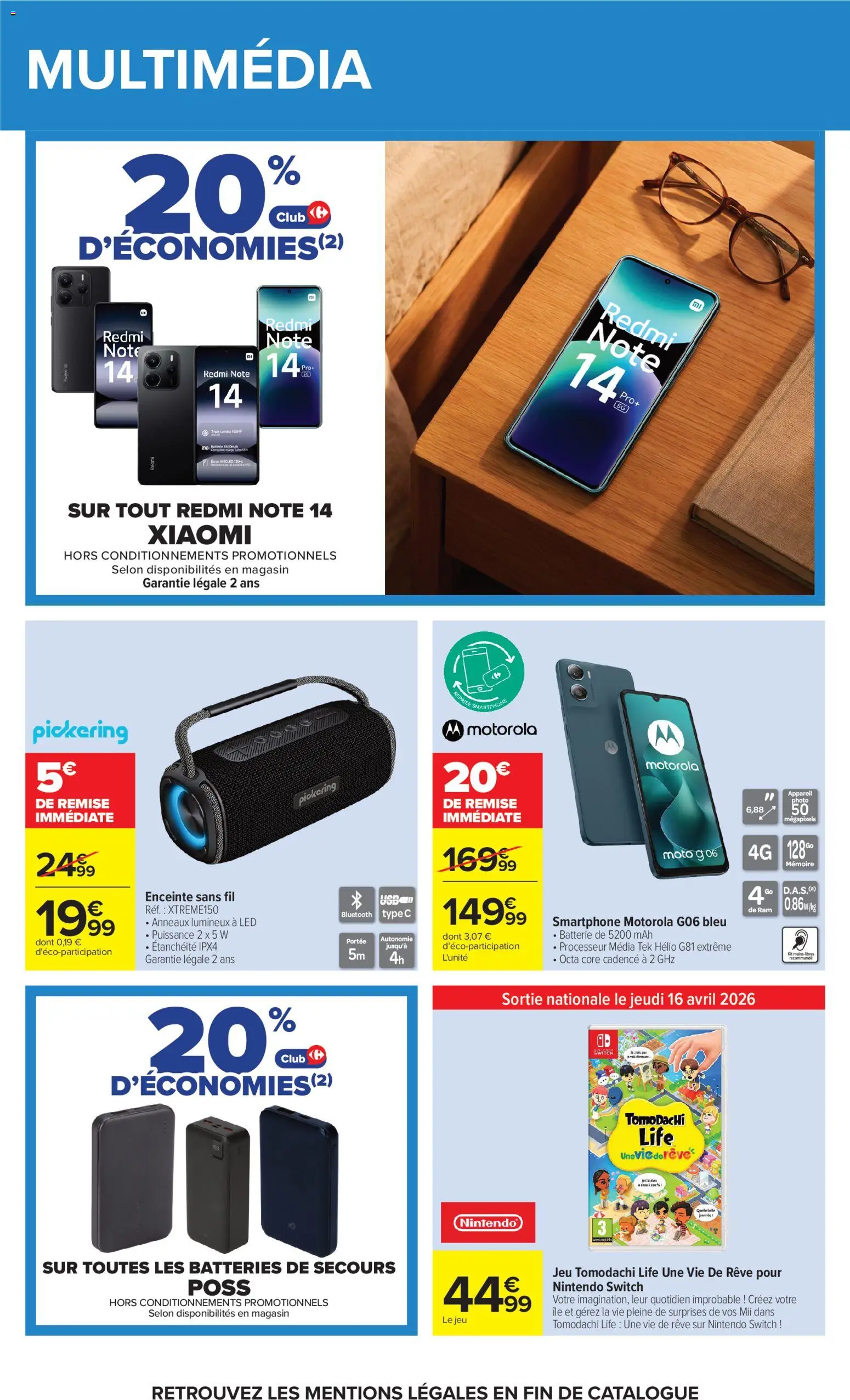 {H1} | Page: 63 | Produits: Smartphone, Appareil photo, Enceinte, Batterie
