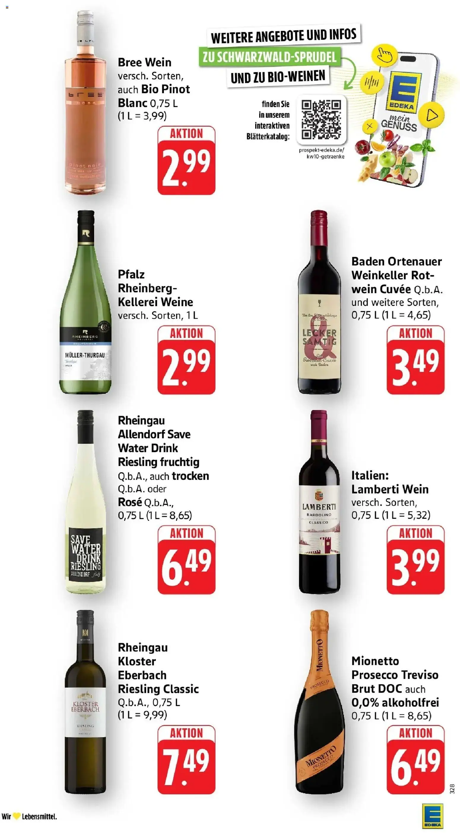 Edeka prospekt Bad Camberg	 – gültig ab 02.03.2026 | Seite: 33 | Produkte: Rotwein, Bree, Prosecco, Wein