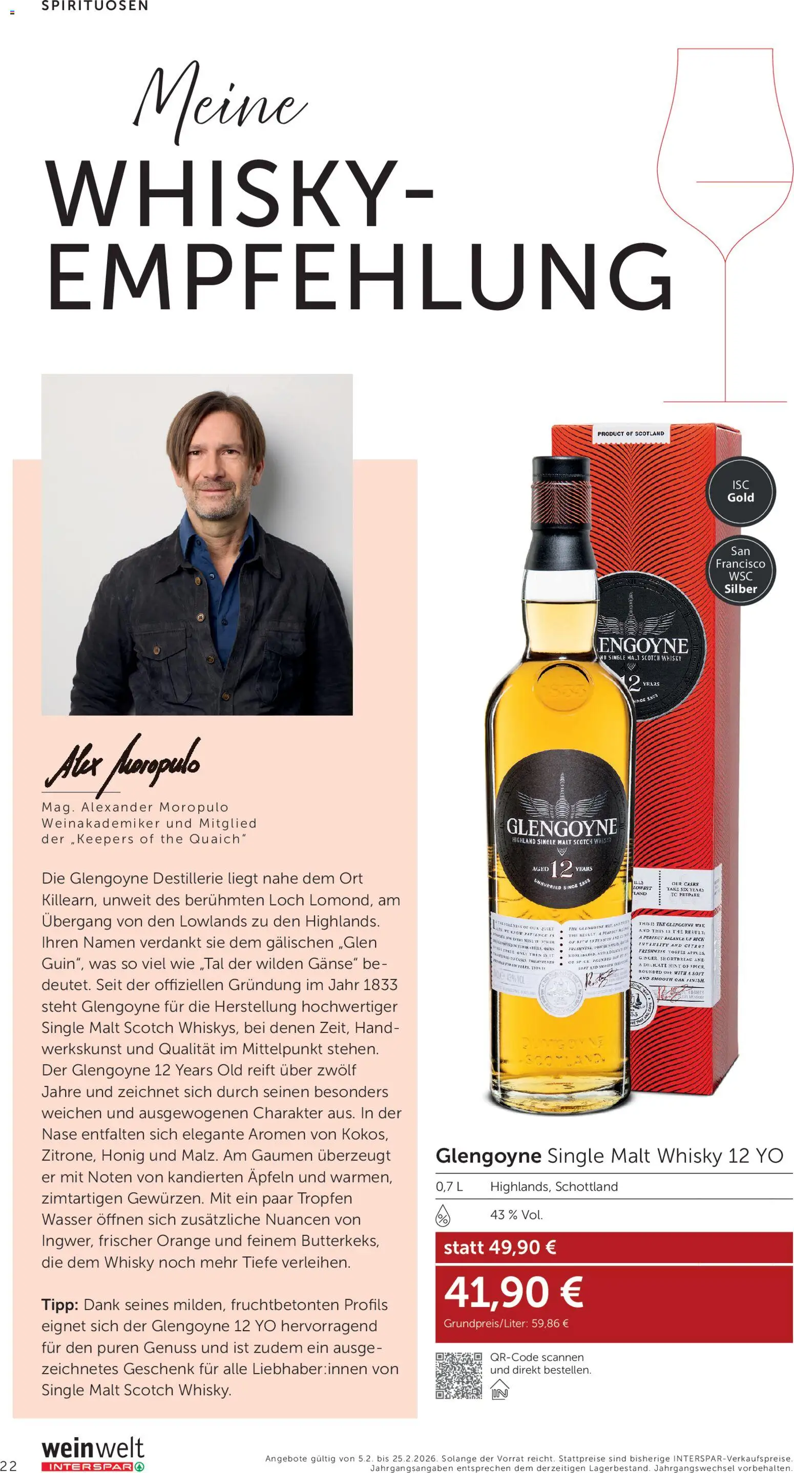 Interspar Wein Welt gültig ab 05.02.2026 | Seite: 22 | Produkte: Wasser