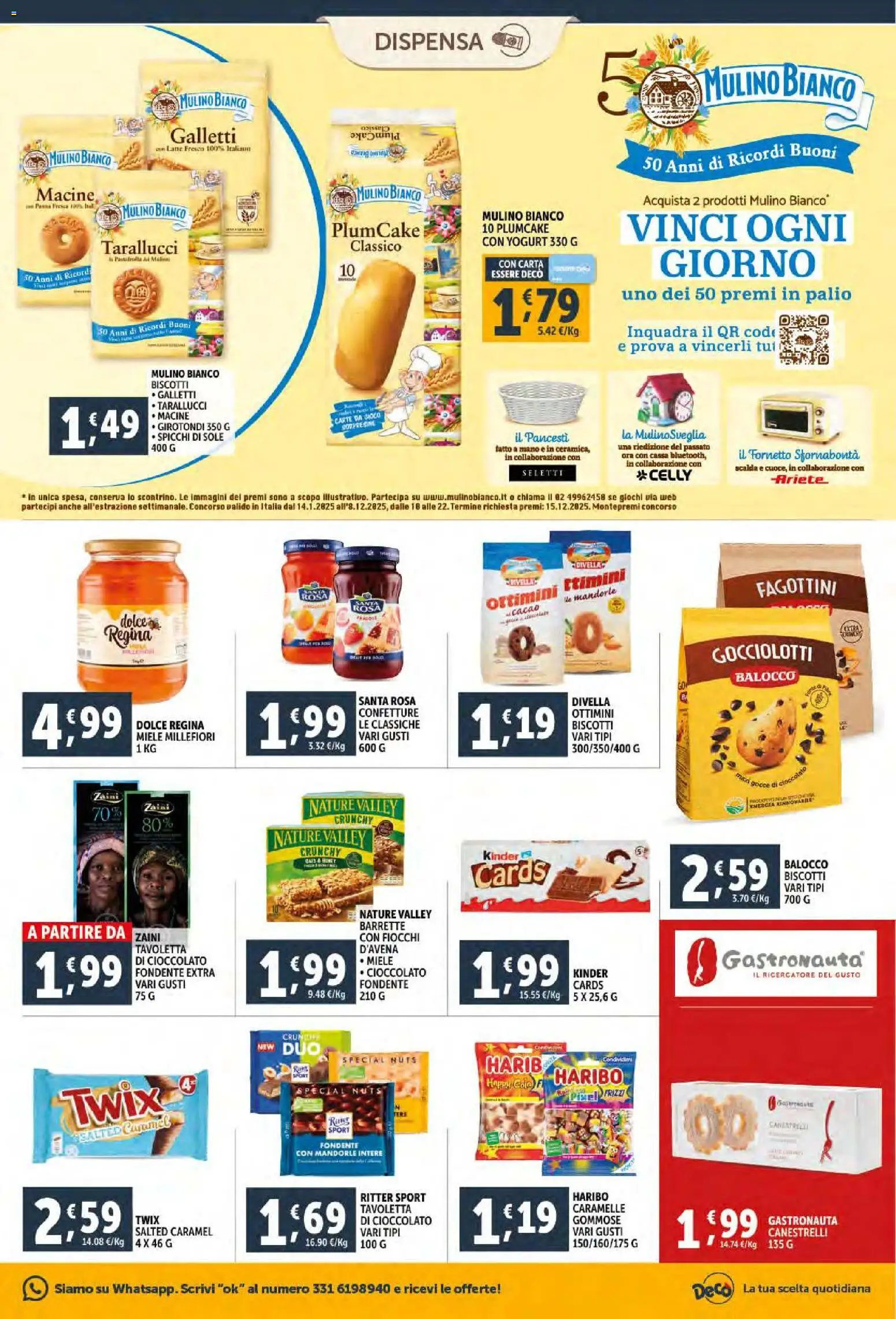 Volantino Decò del 04.12.2025 | Pagina: 19 | Prodotti: Yogurt, Caramelle, Cacao, Canestrelli