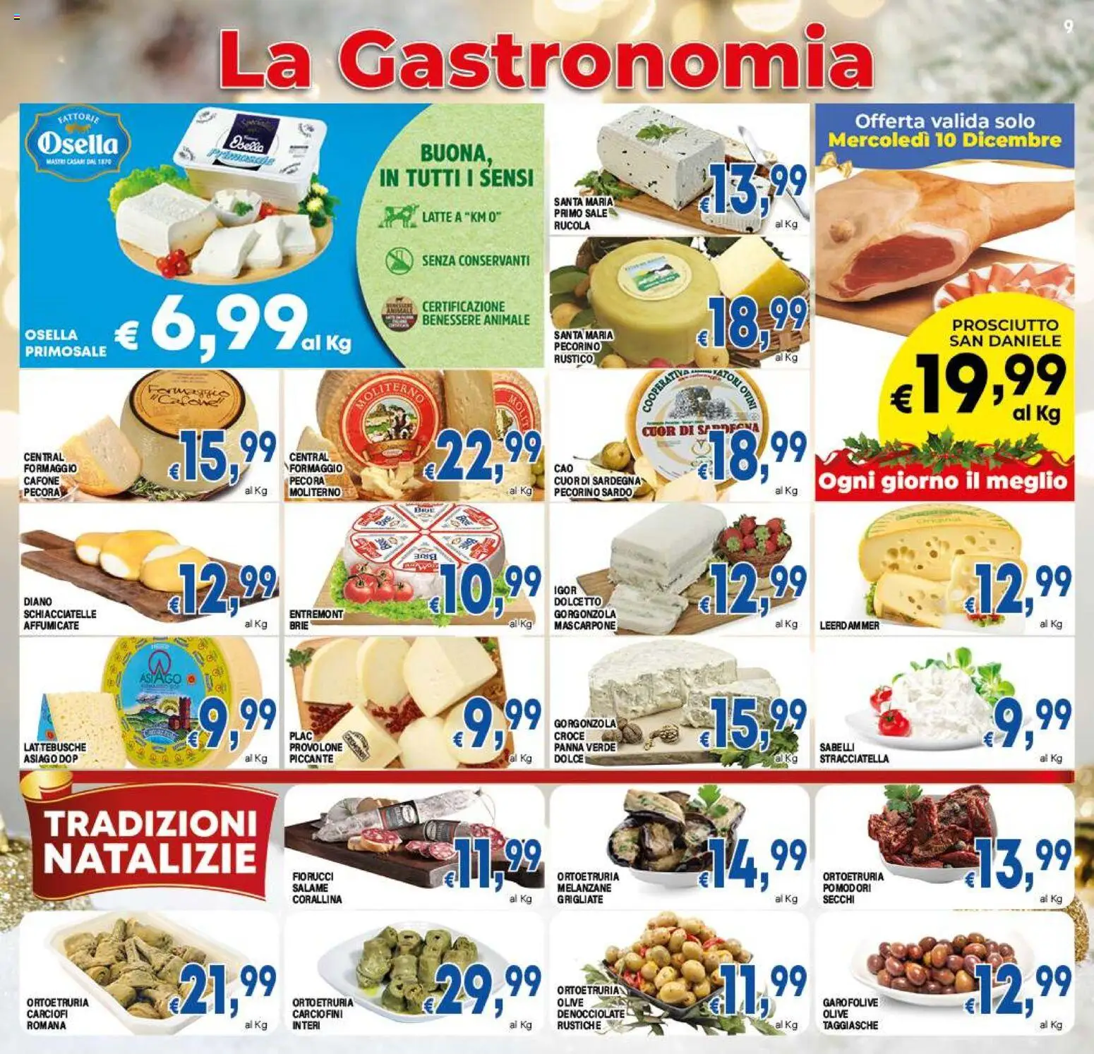 Volantino DEM del 06.12.2025 | Pagina: 9 | Prodotti: Panna, Latte, Mascarpone, Pecorino