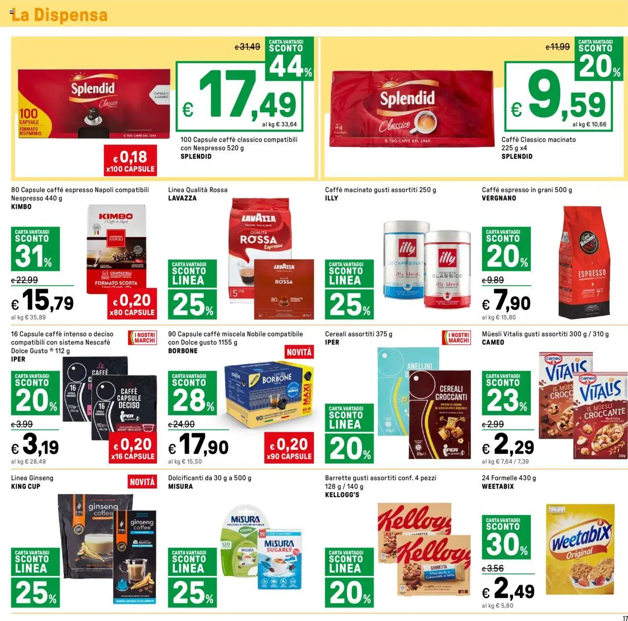 Volantino Iper del 11.08.2025 | Pagina: 17 | Prodotti: Caffè, Cioccolato, Nocciole, Macinato