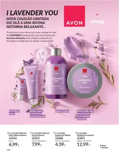 3. Lavender Espuma de Banho, Lavender Espuma de Banho 250 ml │ válido de 01.08.2025 | Página: 190 | Produtos: Máscara facial, Espuma de banho, Banho