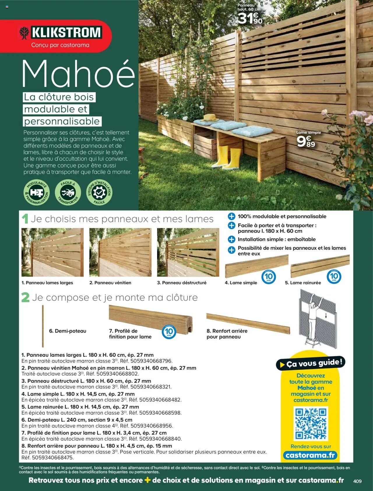 {H1} | Page: 409 | Produits: Mixer, Clôture